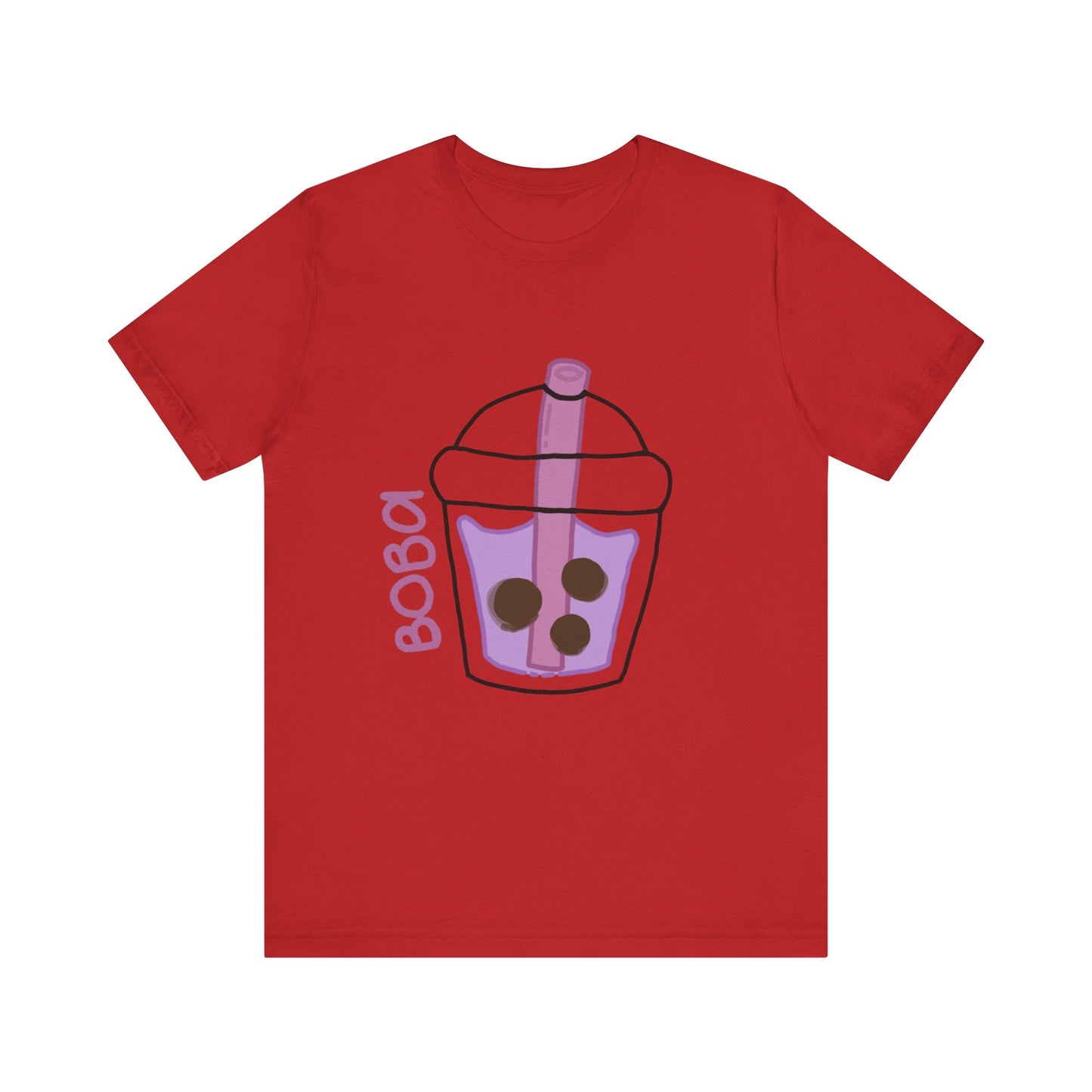 Boba Tea Unisex Short Sleeve Tee - Fun Bubble Tea Graphic T-Shirt