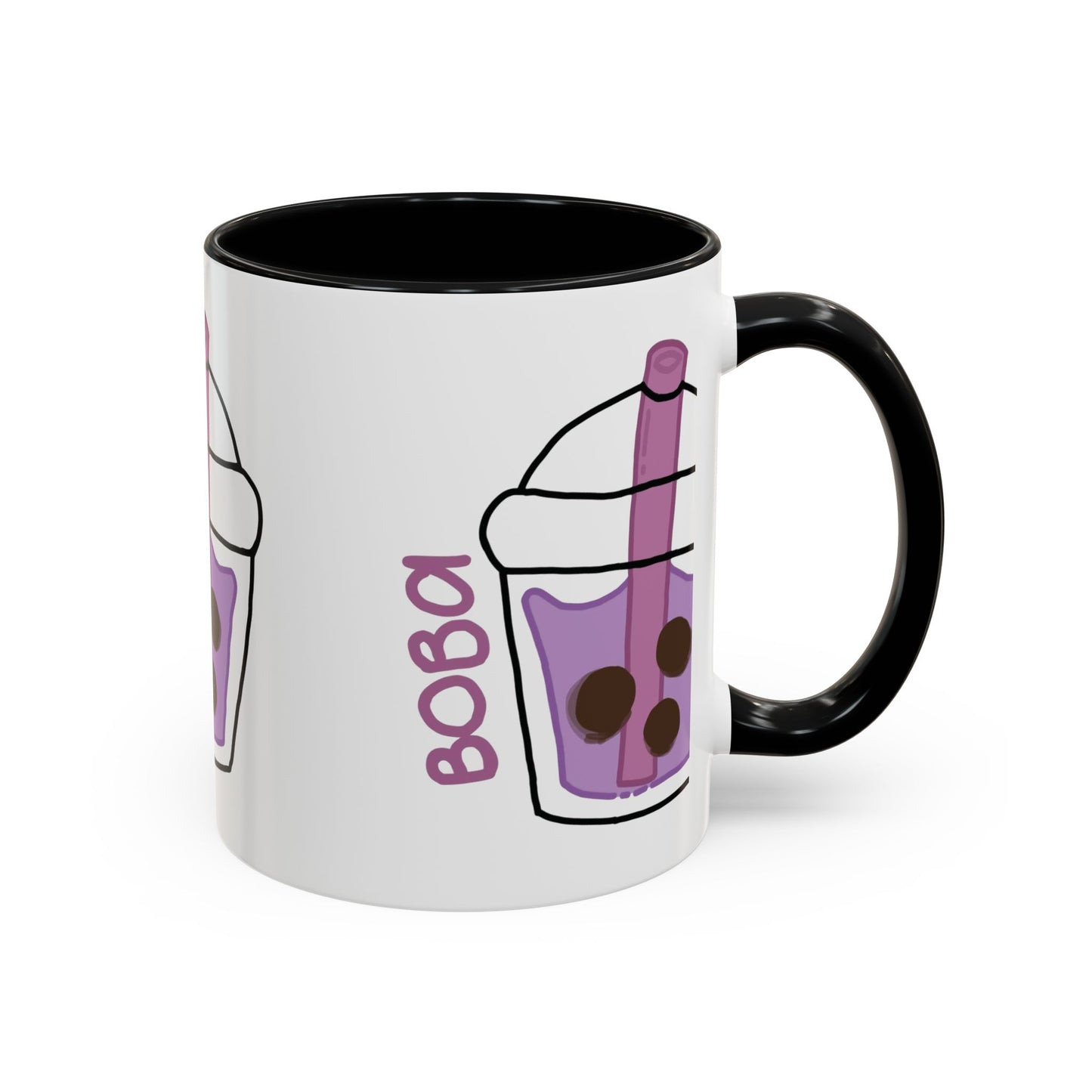 Cute Boba Tea Accent Coffee Mug - 11 & 15oz