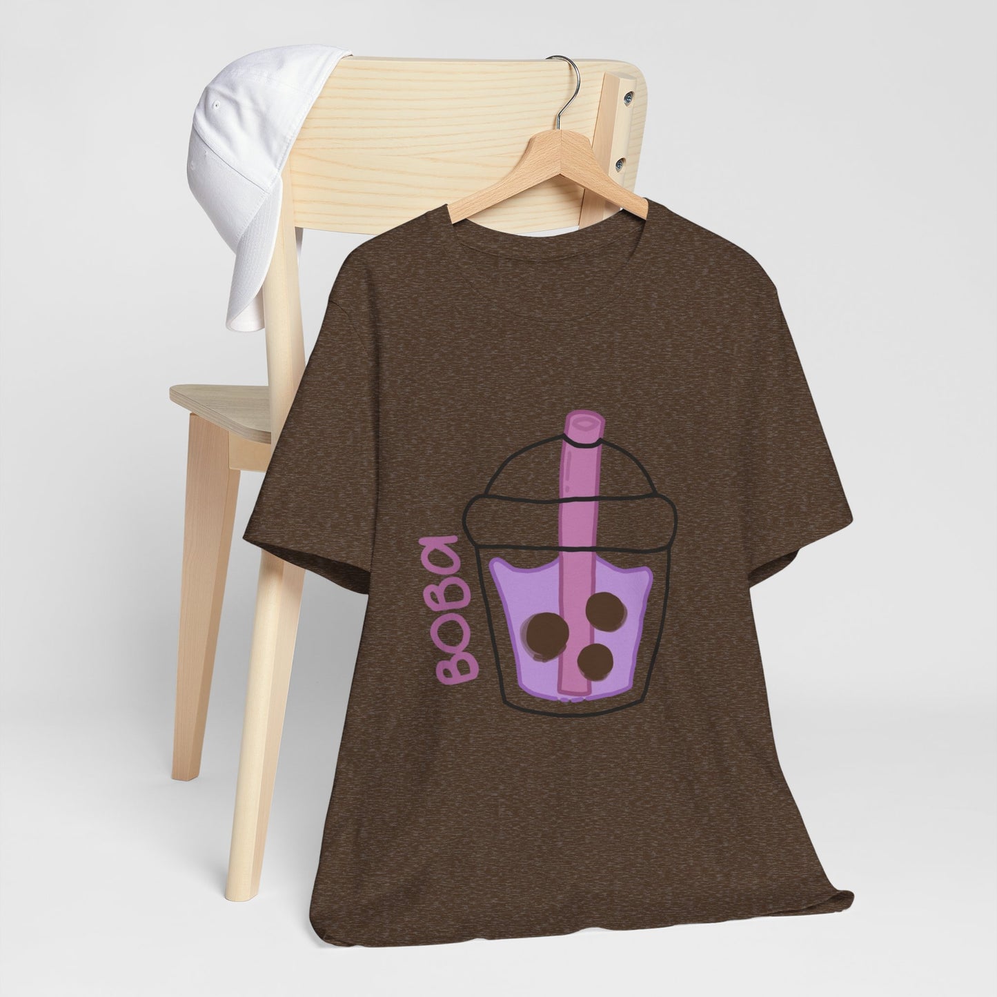 Boba Tea Unisex Short Sleeve Tee - Fun Bubble Tea Graphic T-Shirt