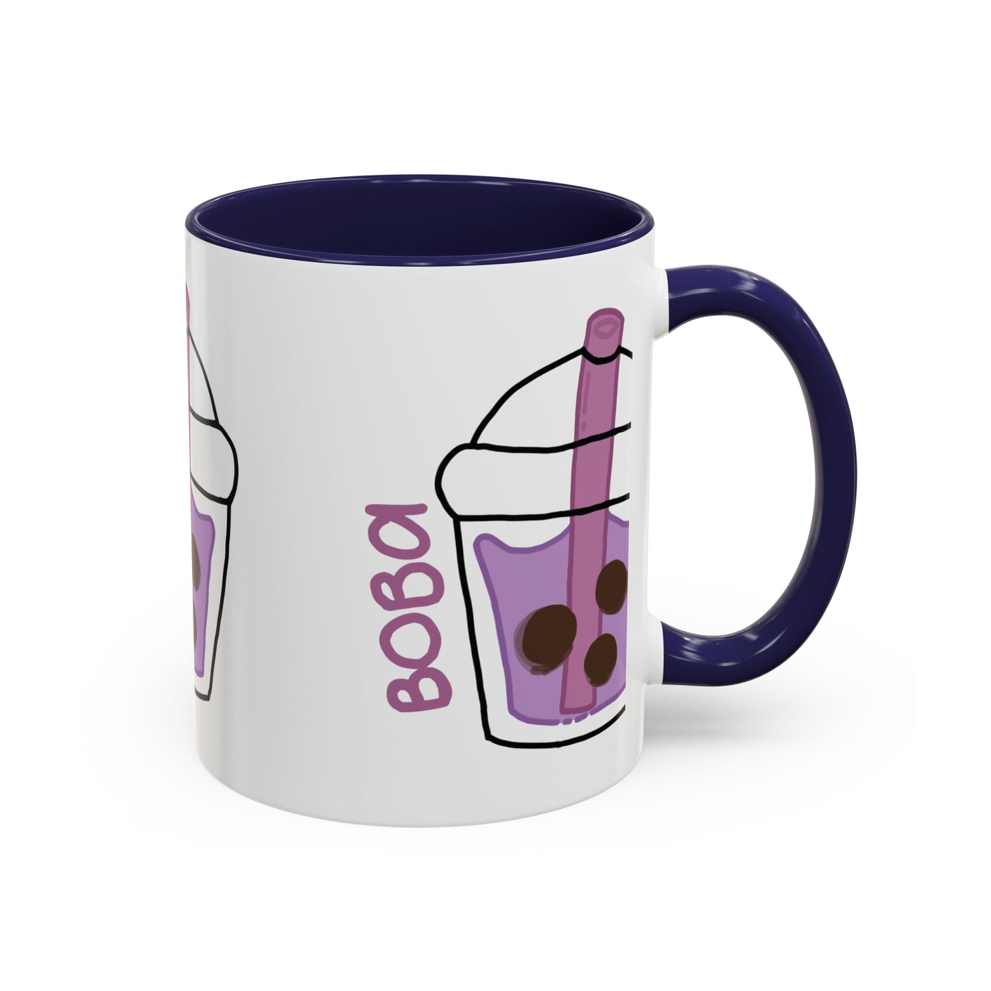 Cute Boba Tea Accent Coffee Mug - 11 & 15oz