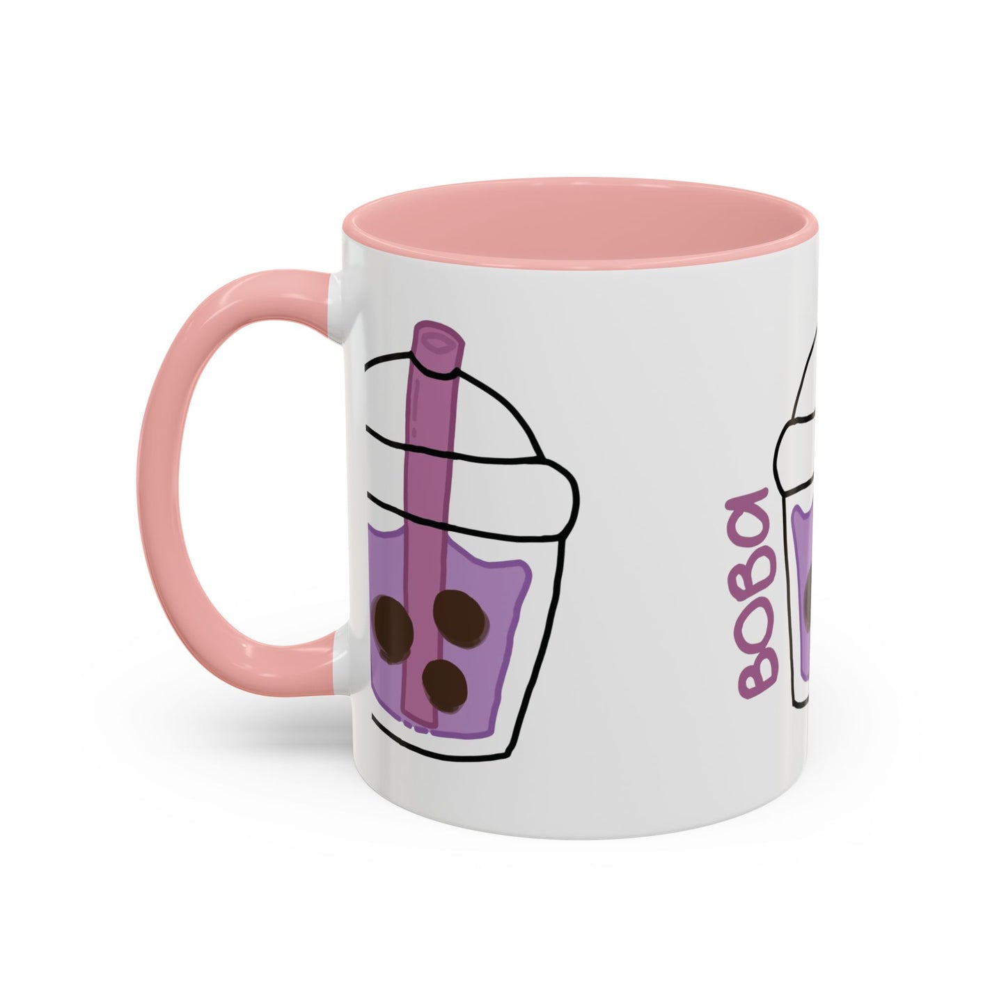 Cute Boba Tea Accent Coffee Mug - 11 & 15oz