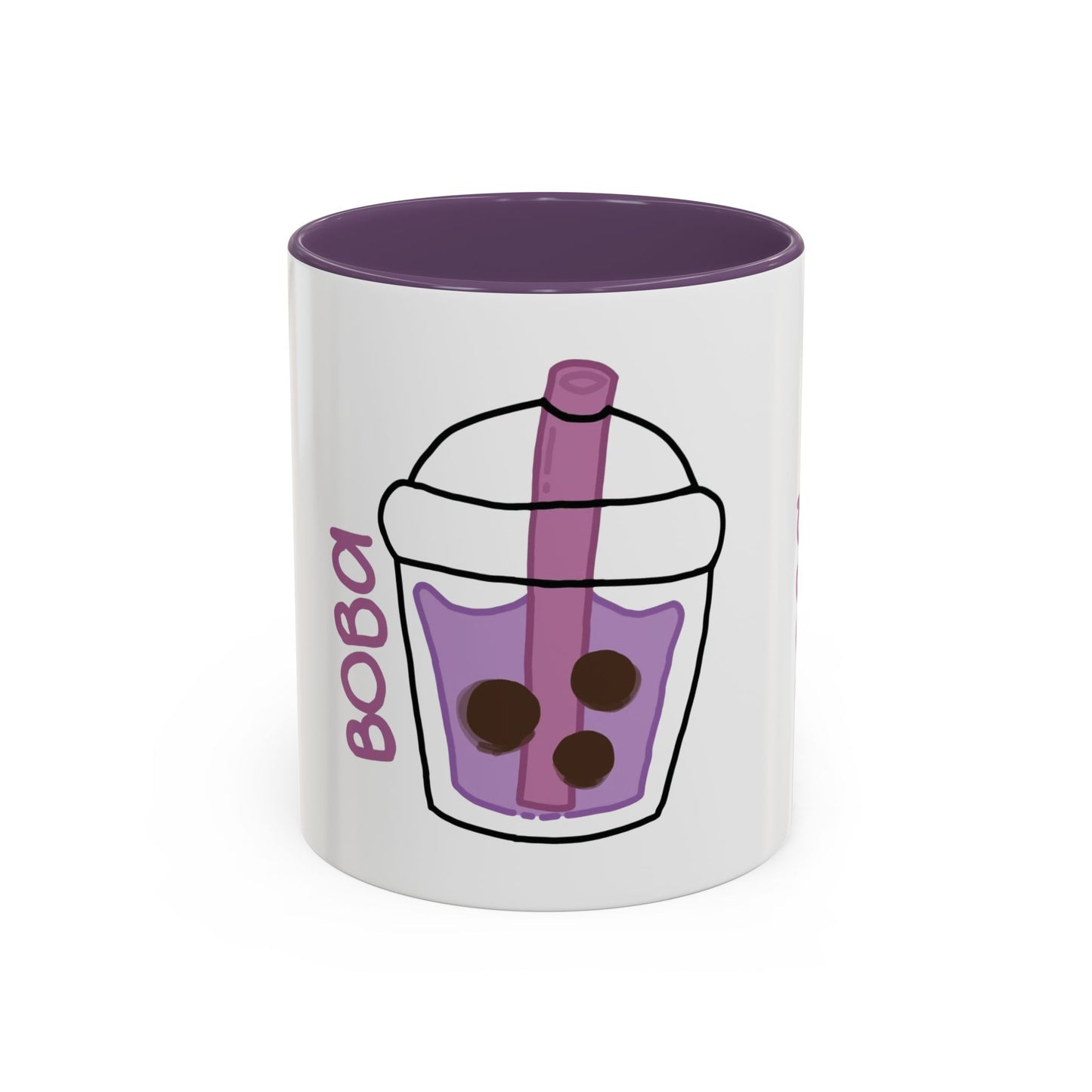 Cute Boba Tea Accent Coffee Mug - 11 & 15oz