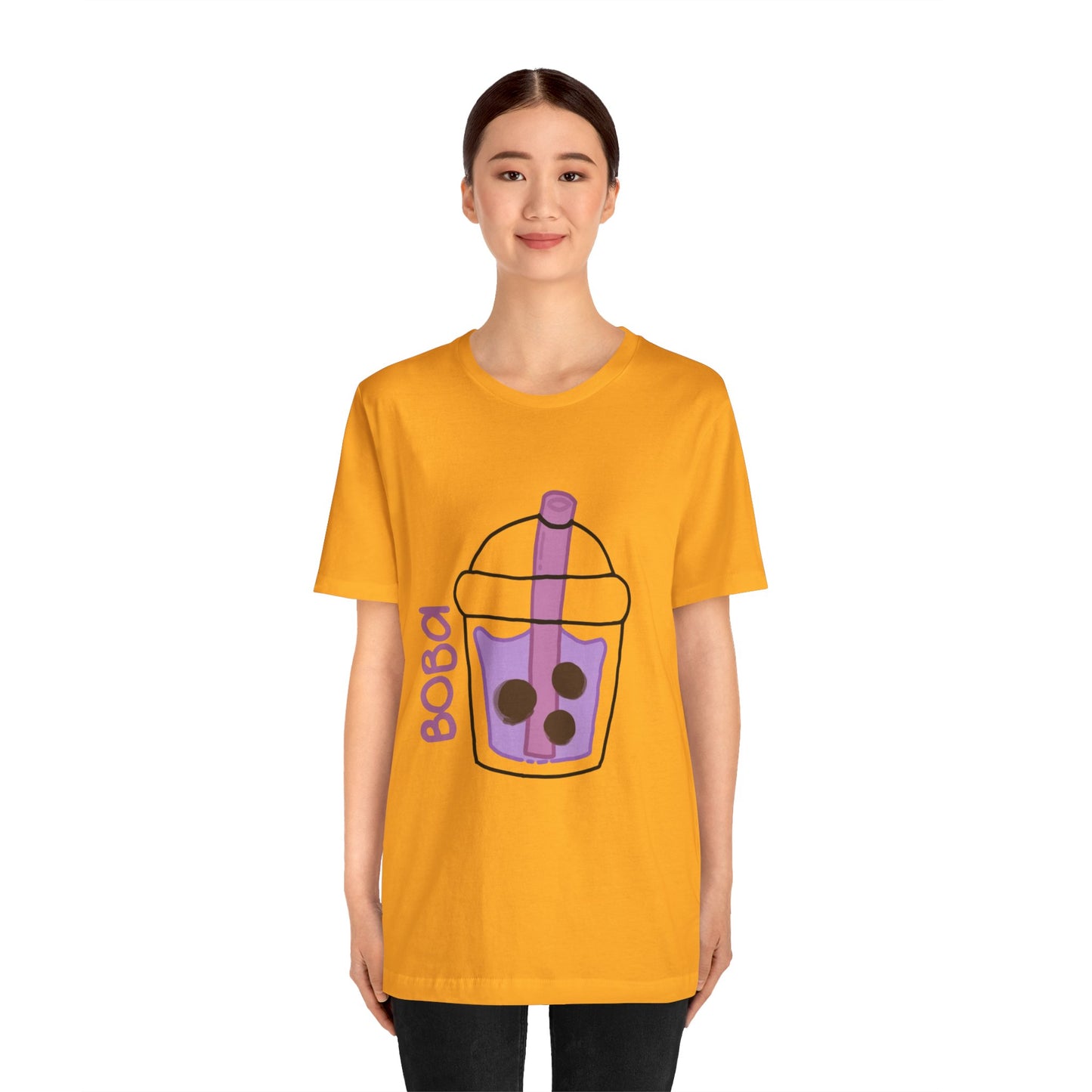 Boba Tea Unisex Short Sleeve Tee - Fun Bubble Tea Graphic T-Shirt