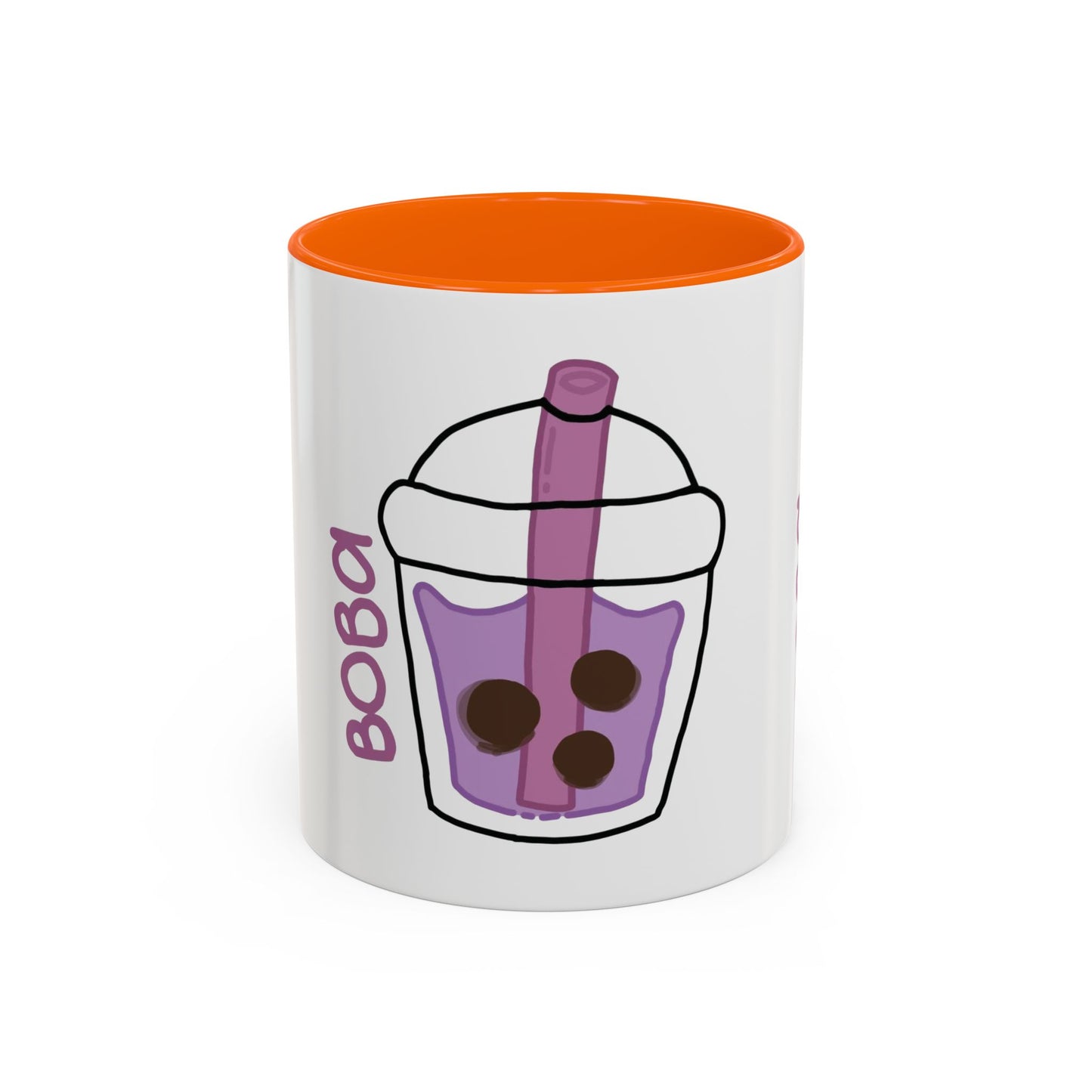 Cute Boba Tea Accent Coffee Mug - 11 & 15oz
