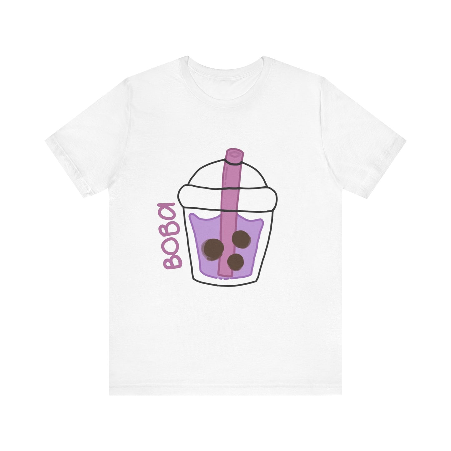 Boba Tea Unisex Short Sleeve Tee - Fun Bubble Tea Graphic T-Shirt