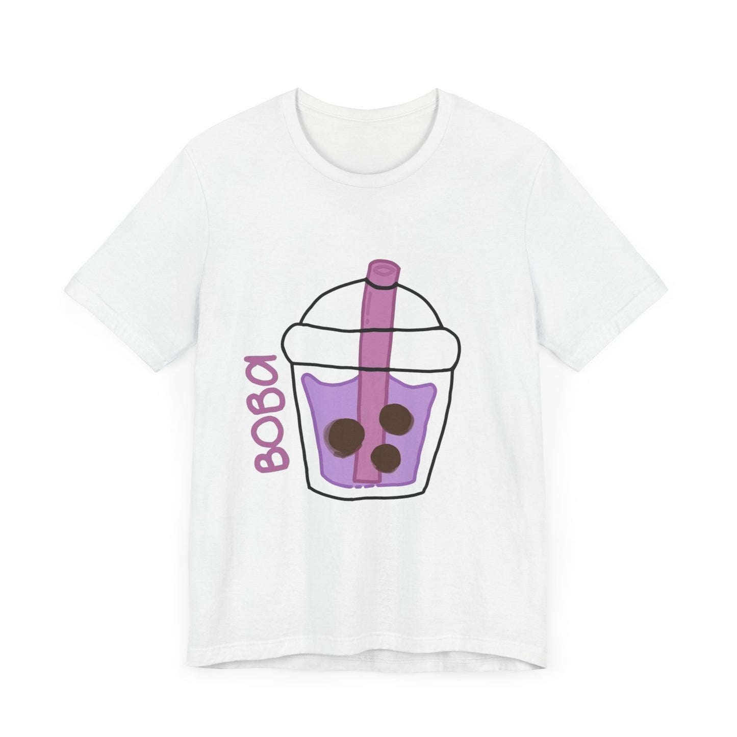 Boba Tea Unisex Short Sleeve Tee - Fun Bubble Tea Graphic T-Shirt