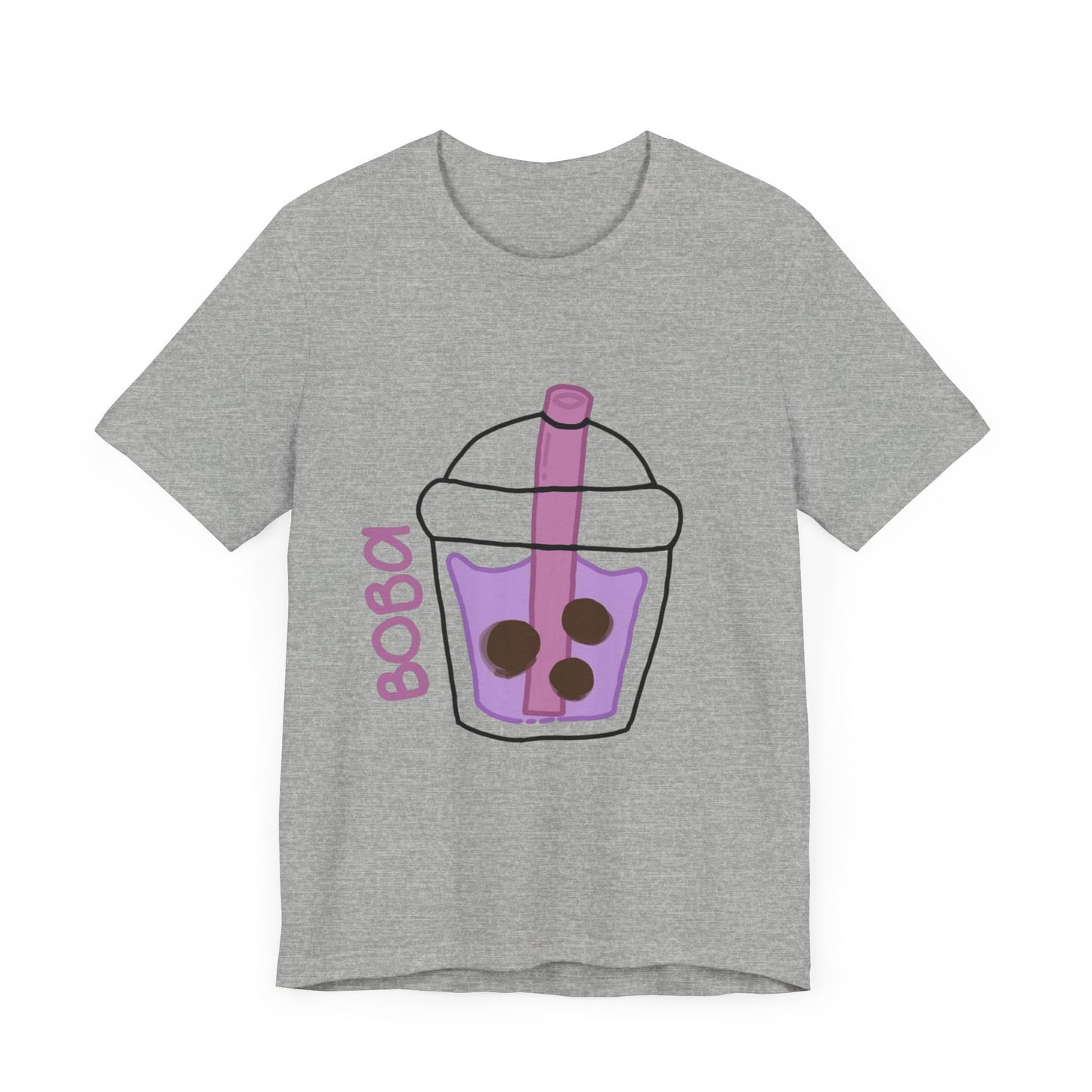 Boba Tea Unisex Short Sleeve Tee - Fun Bubble Tea Graphic T-Shirt