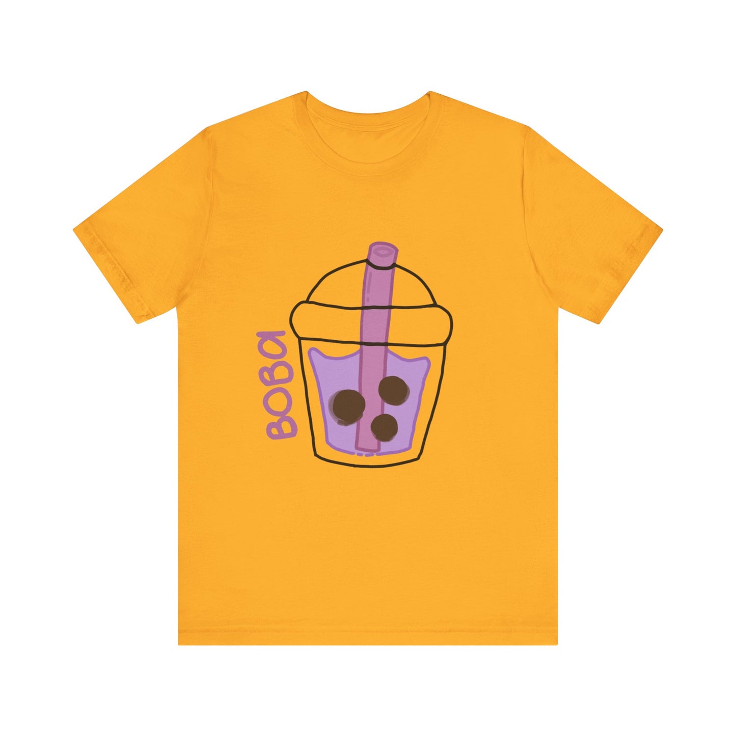 Boba Tea Unisex Short Sleeve Tee - Fun Bubble Tea Graphic T-Shirt