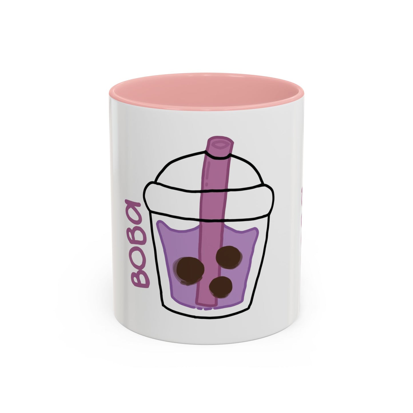 Cute Boba Tea Accent Coffee Mug - 11 & 15oz
