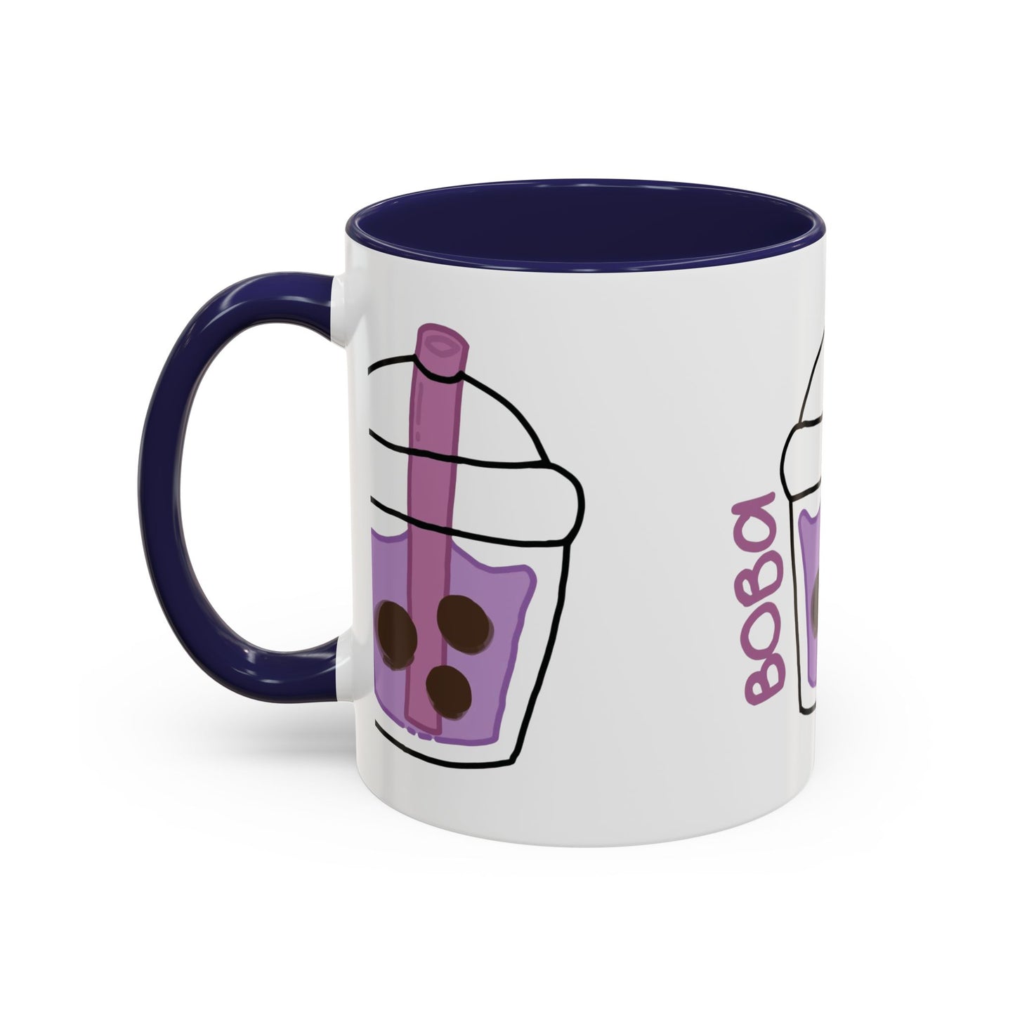 Cute Boba Tea Accent Coffee Mug - 11 & 15oz