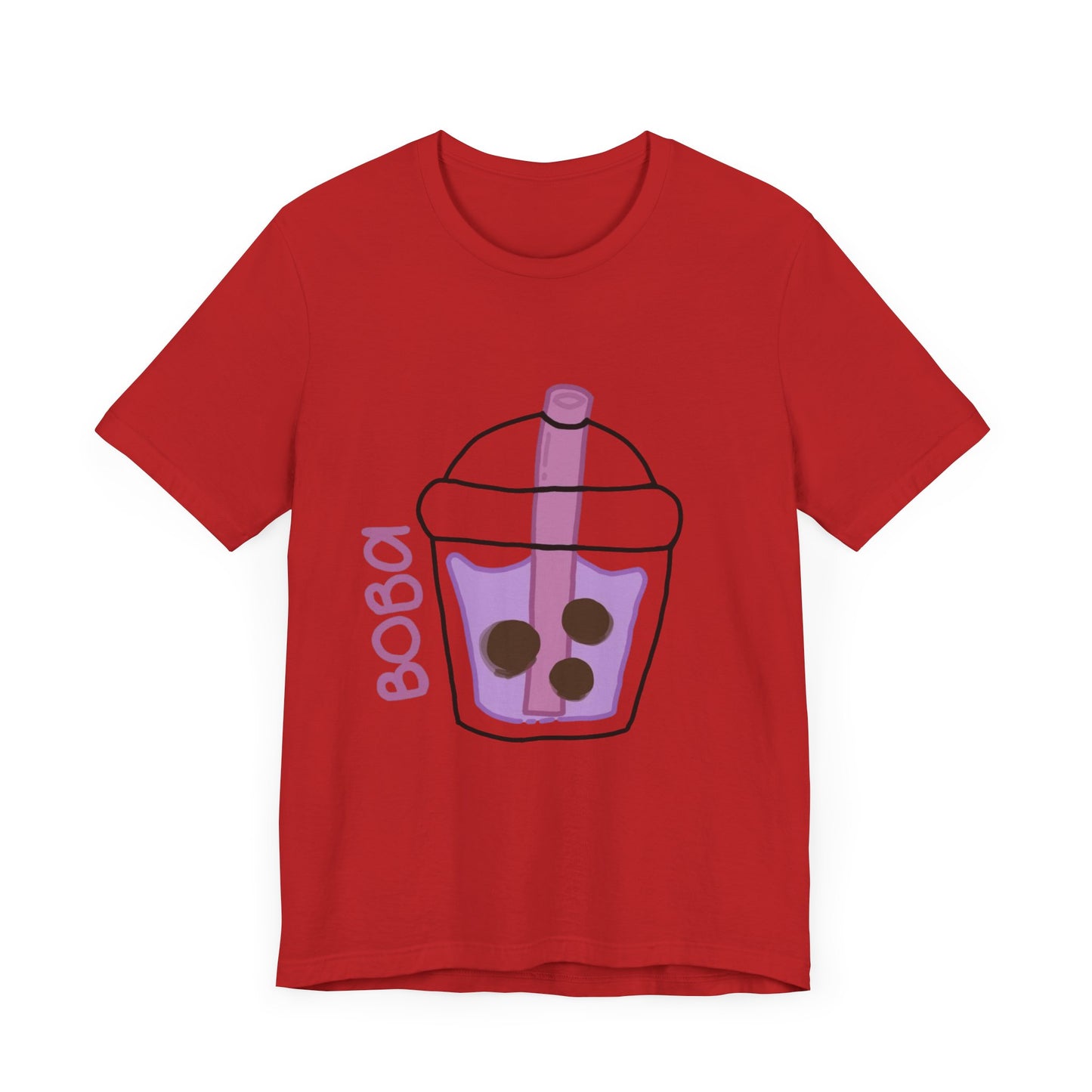 Boba Tea Unisex Short Sleeve Tee - Fun Bubble Tea Graphic T-Shirt