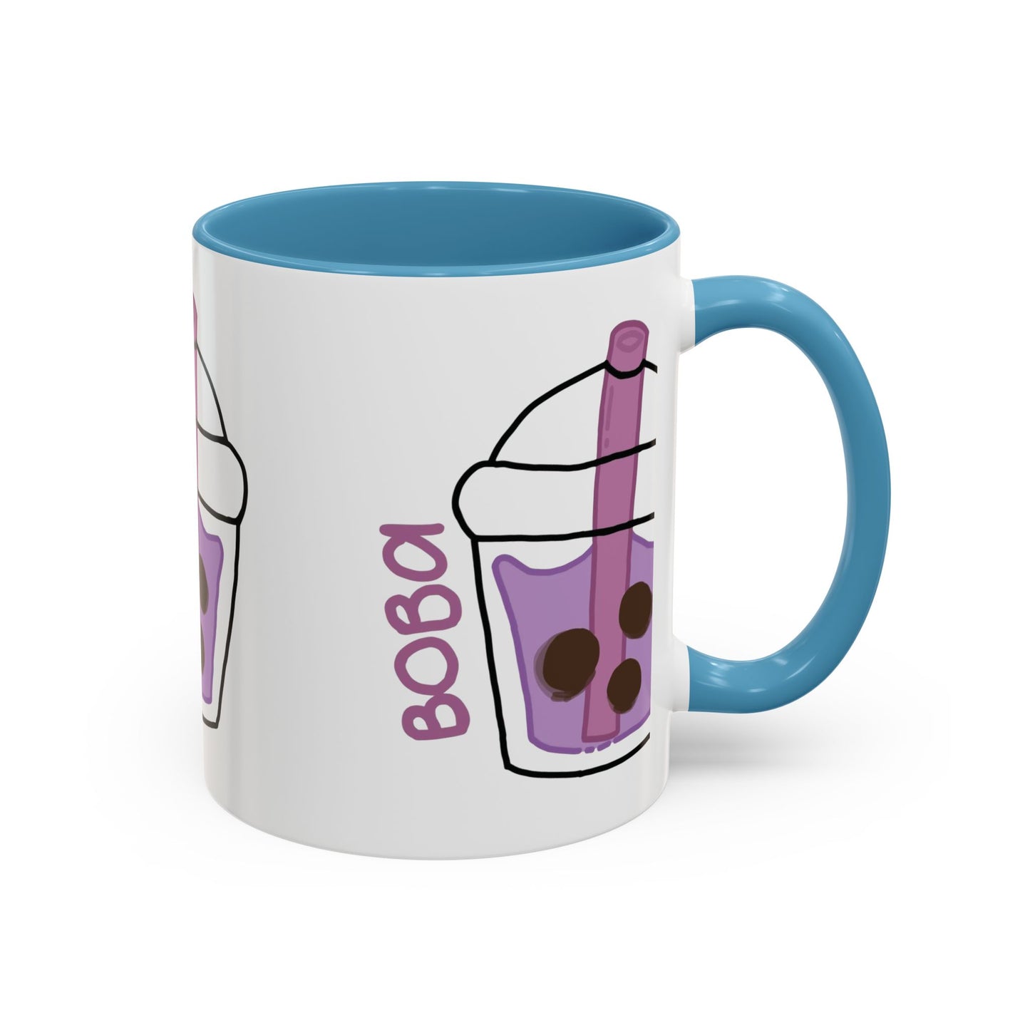 Cute Boba Tea Accent Coffee Mug - 11 & 15oz