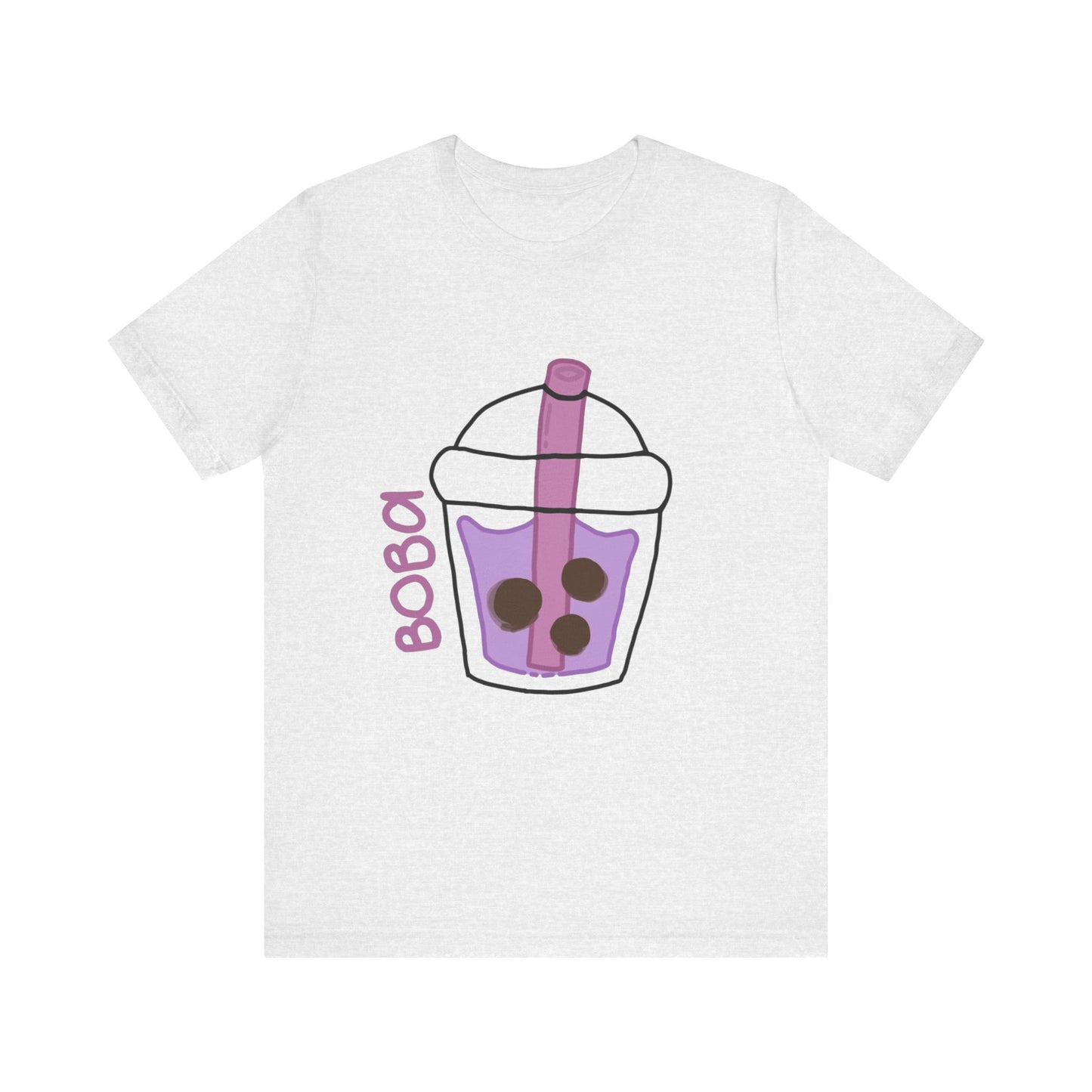 Boba Tea Unisex Short Sleeve Tee - Fun Bubble Tea Graphic T-Shirt