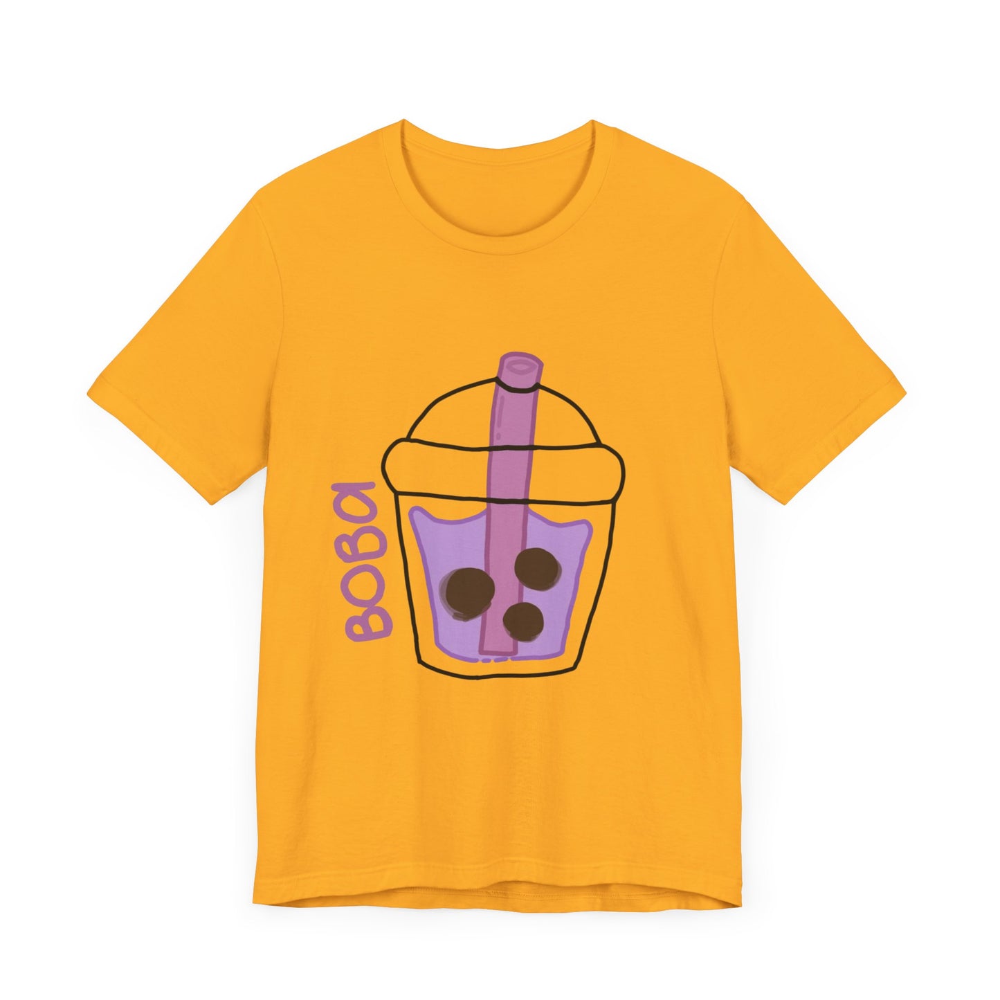Boba Tea Unisex Short Sleeve Tee - Fun Bubble Tea Graphic T-Shirt