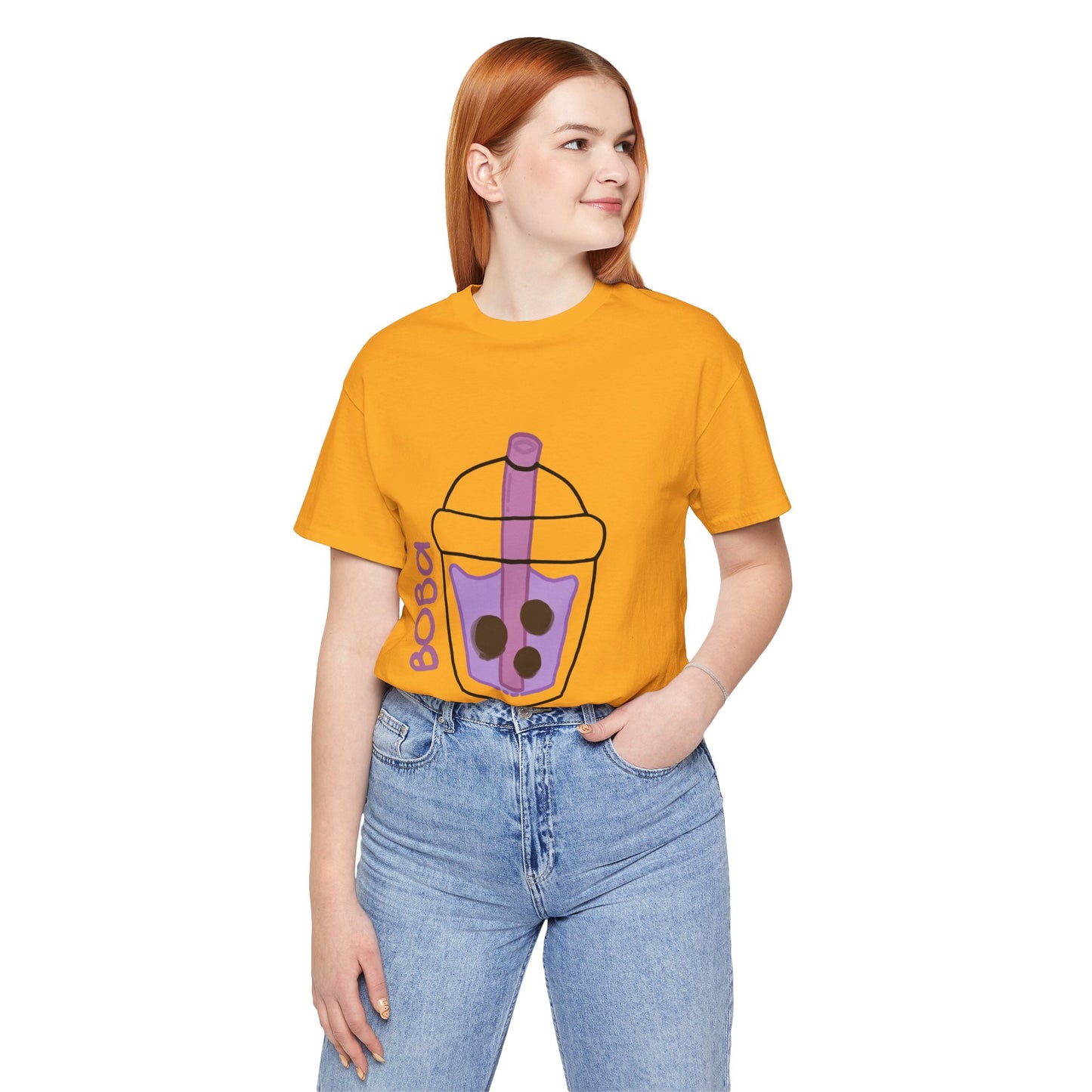 Boba Tea Unisex Short Sleeve Tee - Fun Bubble Tea Graphic T-Shirt