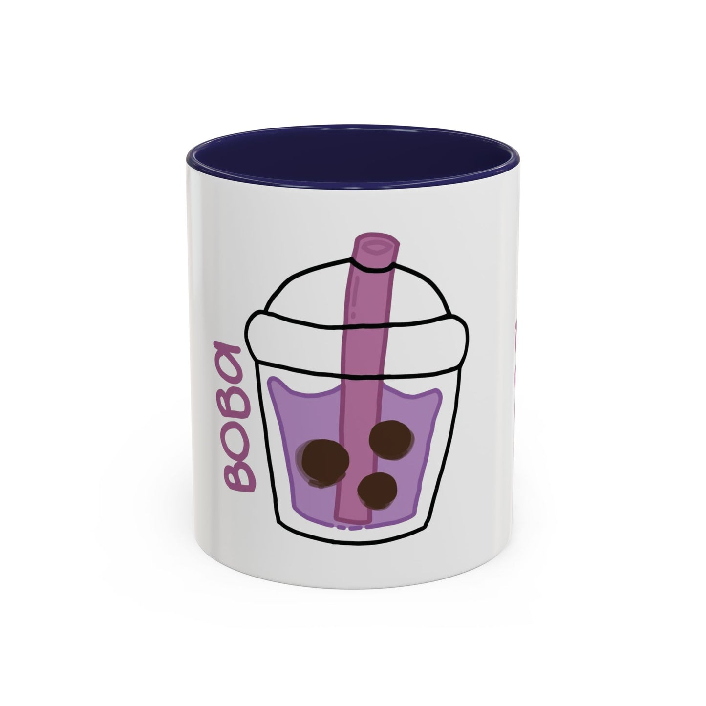 Cute Boba Tea Accent Coffee Mug - 11 & 15oz