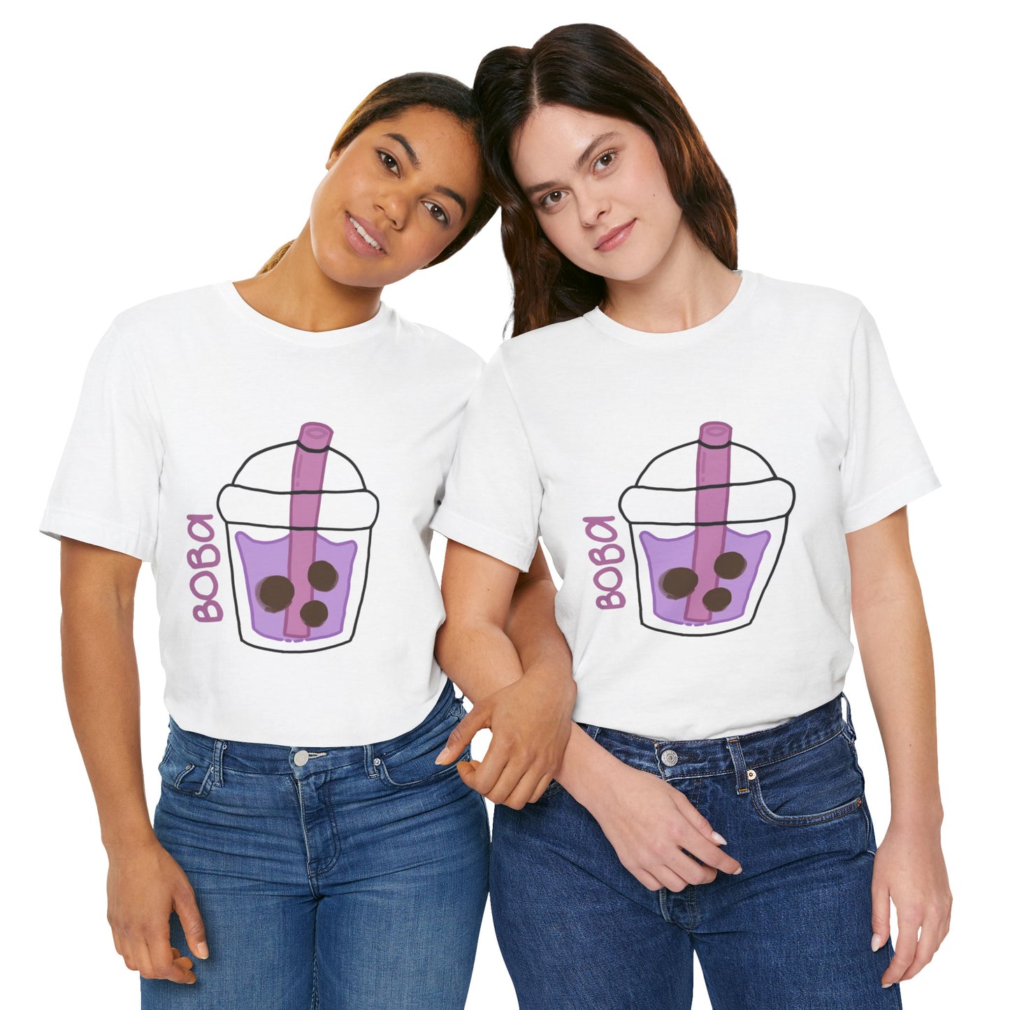 Boba Tea Unisex Short Sleeve Tee - Fun Bubble Tea Graphic T-Shirt
