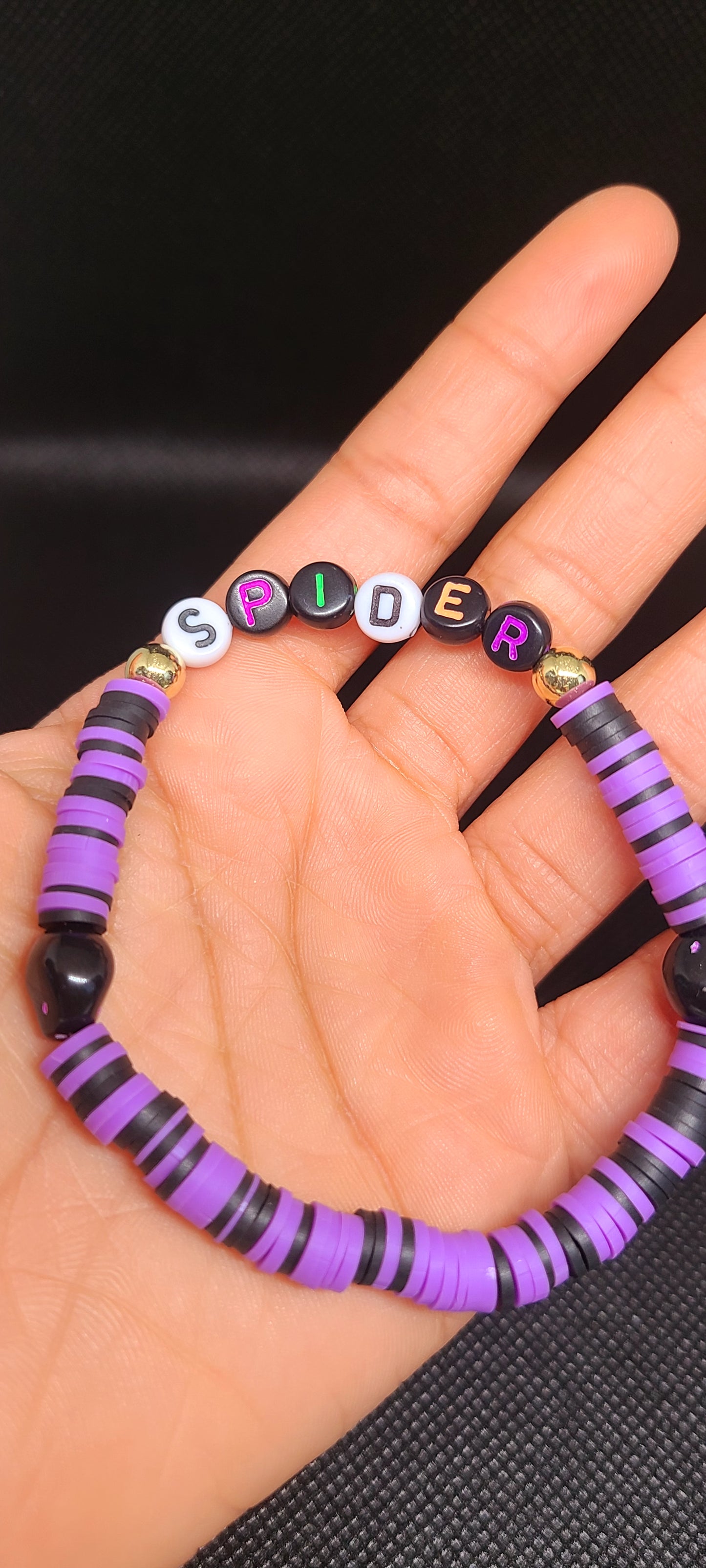 Spider Halloween bracelet