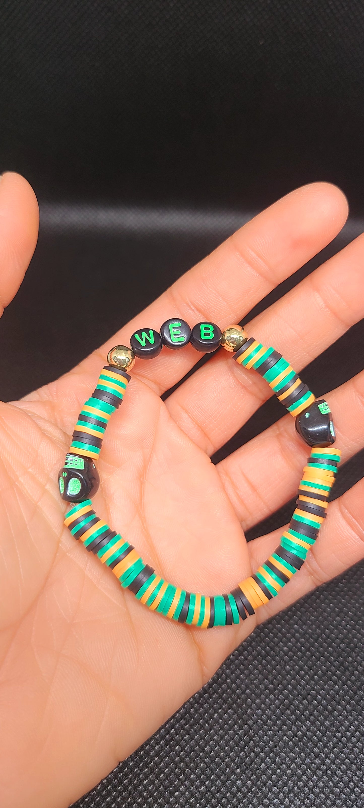 Web Halloween bracelet