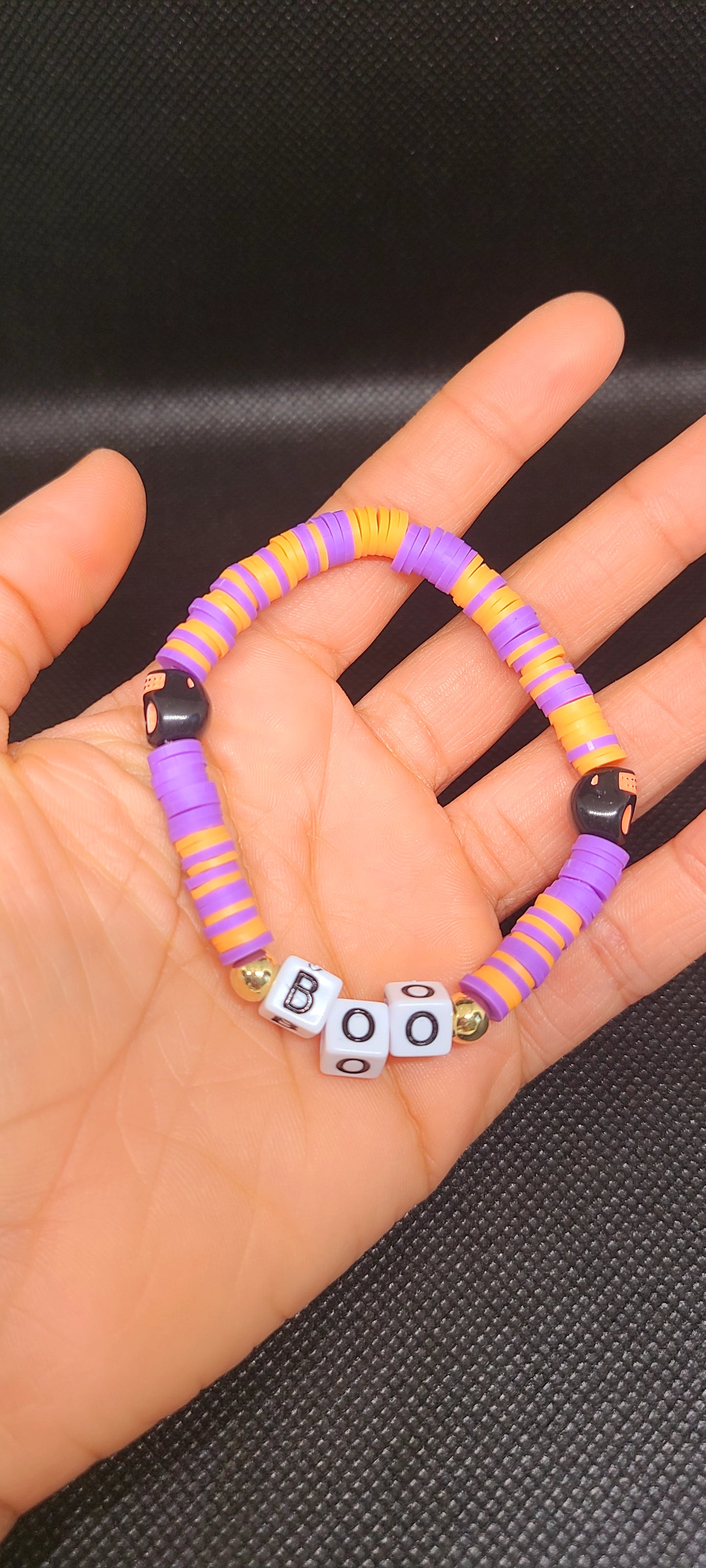 BOO halloween bracelet