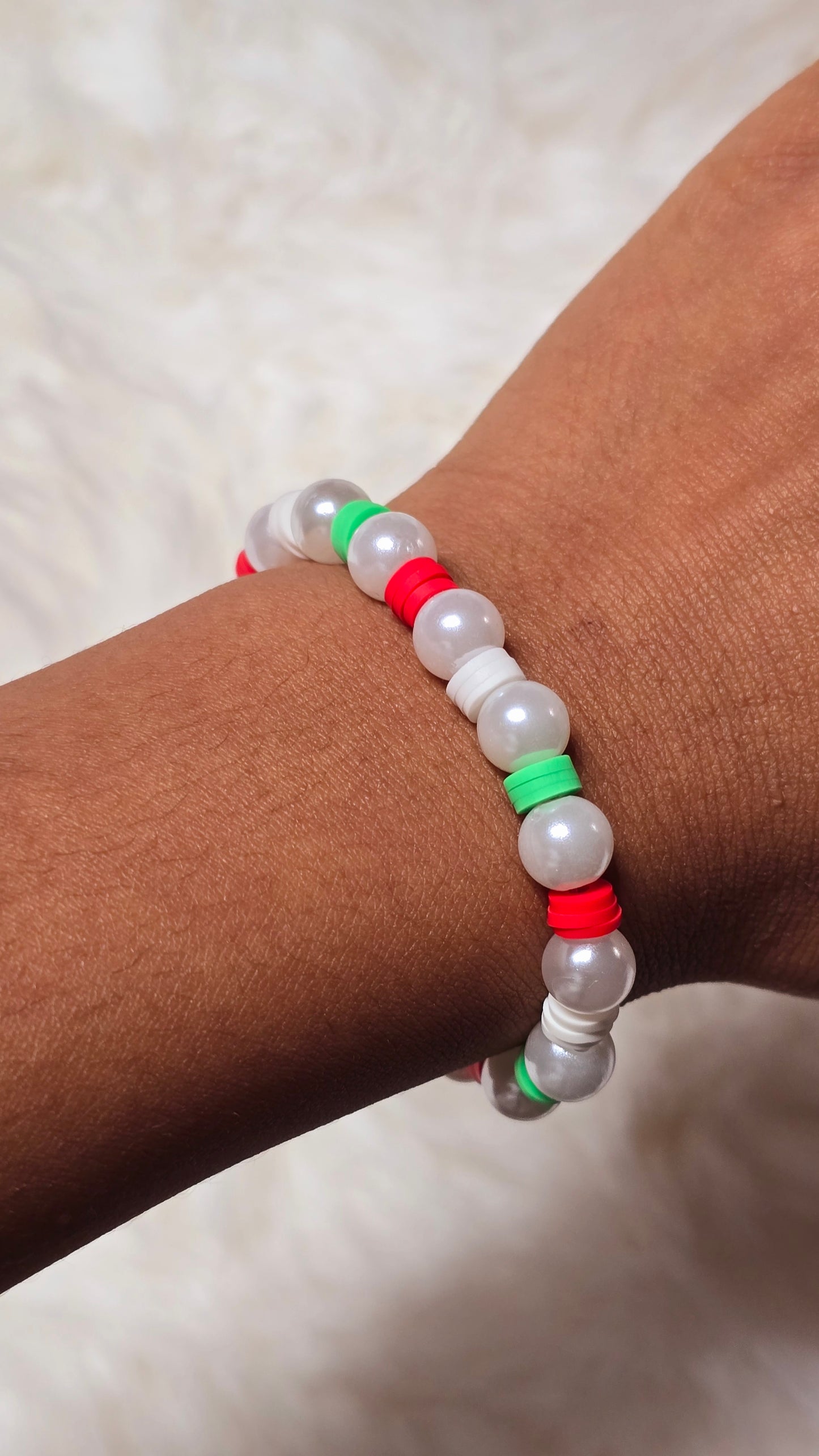 Mixed Town clay beaded bracelet | Christmas gift | jewelry