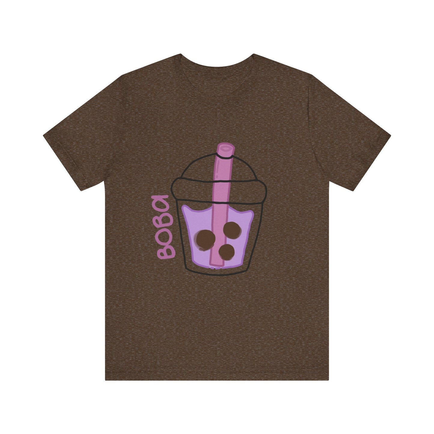 Boba Tea Unisex Short Sleeve Tee - Fun Bubble Tea Graphic T-Shirt
