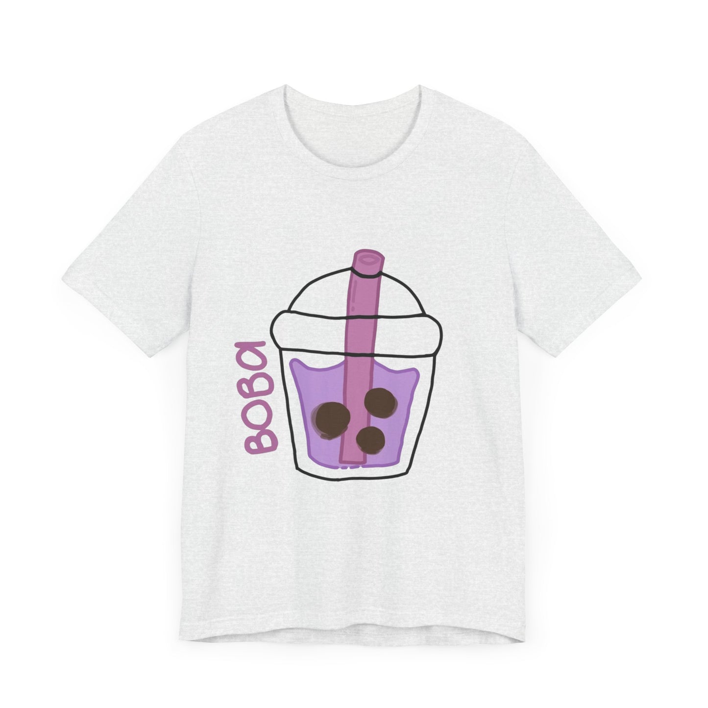 Boba Tea Unisex Short Sleeve Tee - Fun Bubble Tea Graphic T-Shirt