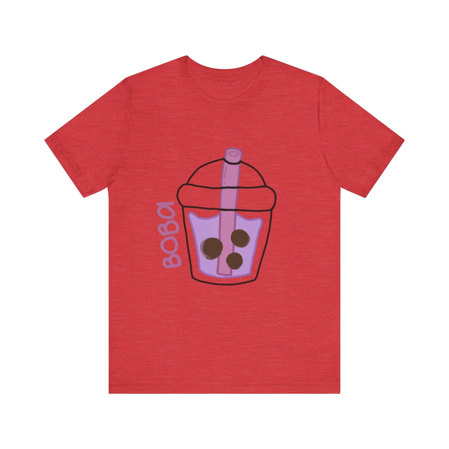 Boba Tea Unisex Short Sleeve Tee - Fun Bubble Tea Graphic T-Shirt