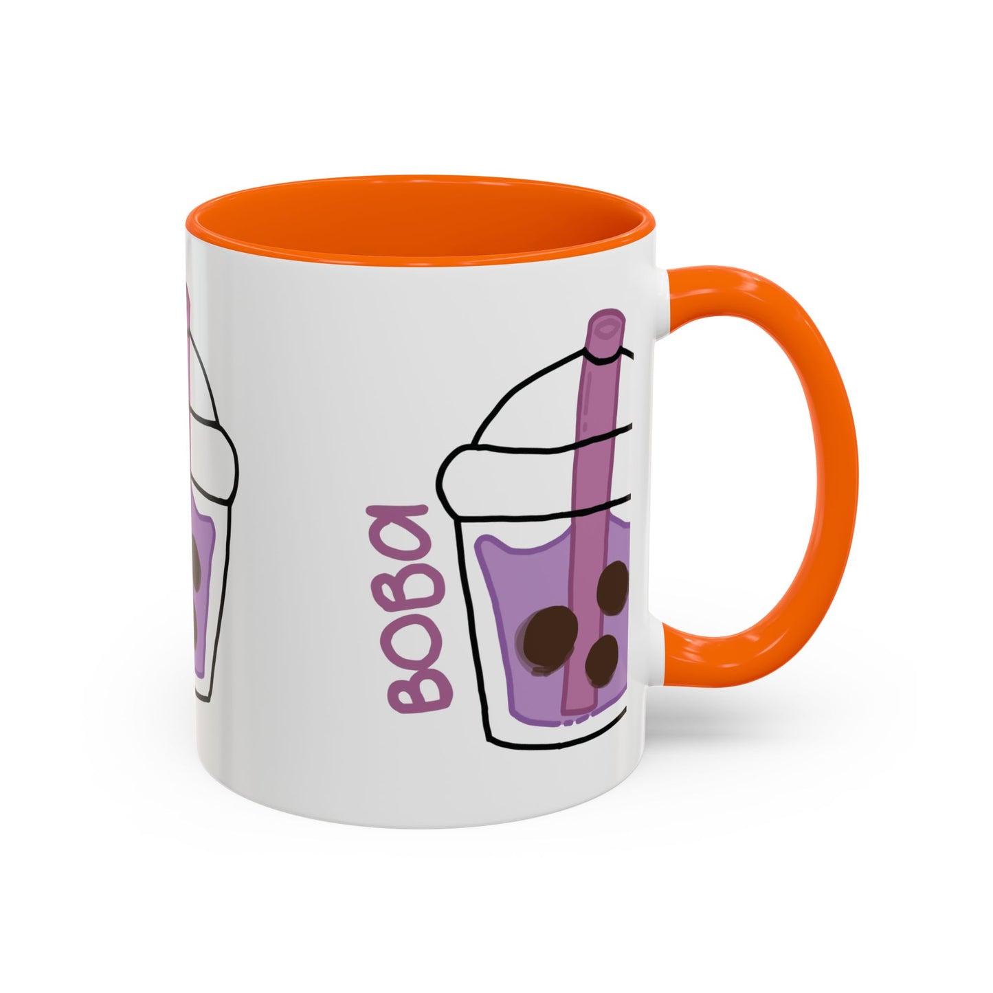 Cute Boba Tea Accent Coffee Mug - 11 & 15oz