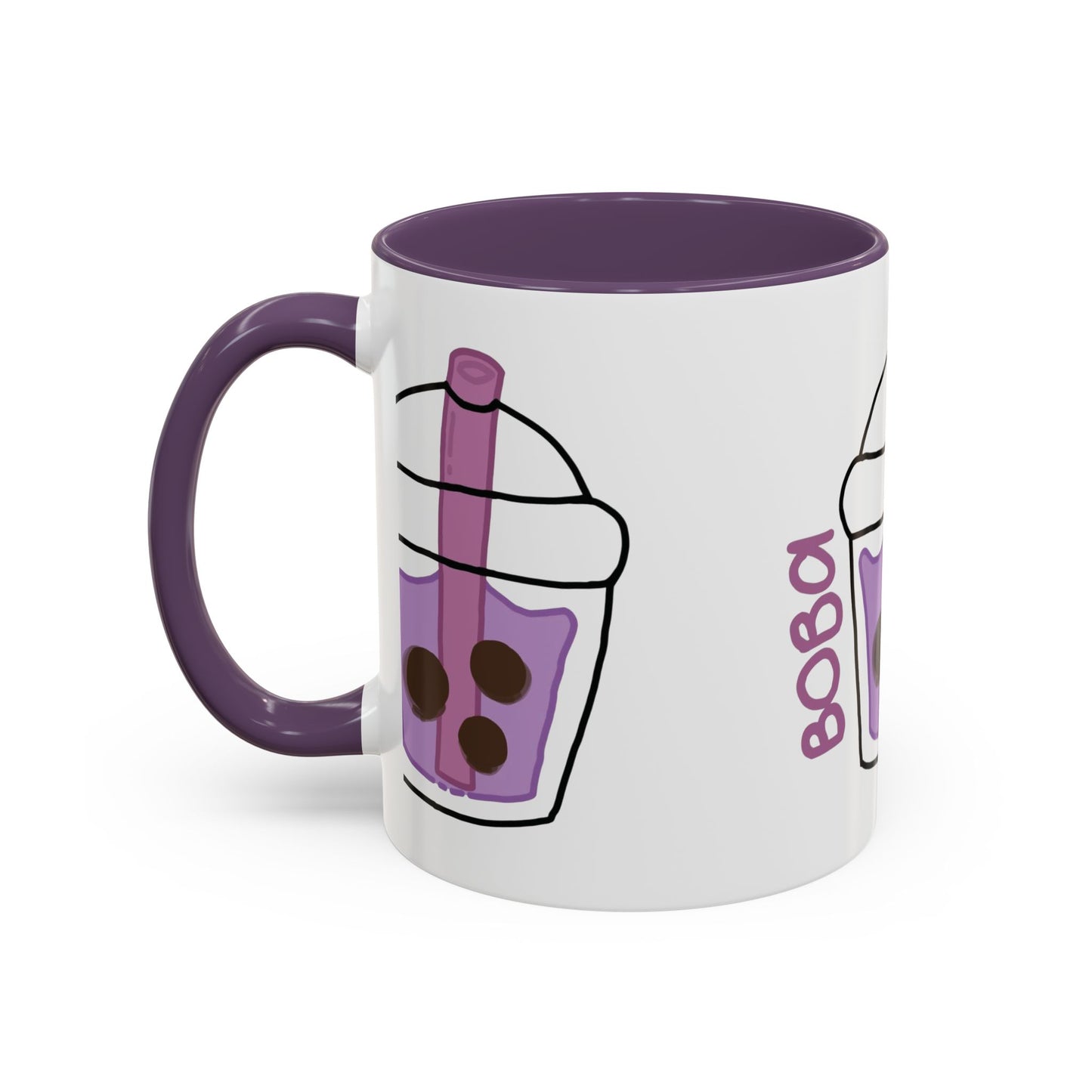 Cute Boba Tea Accent Coffee Mug - 11 & 15oz