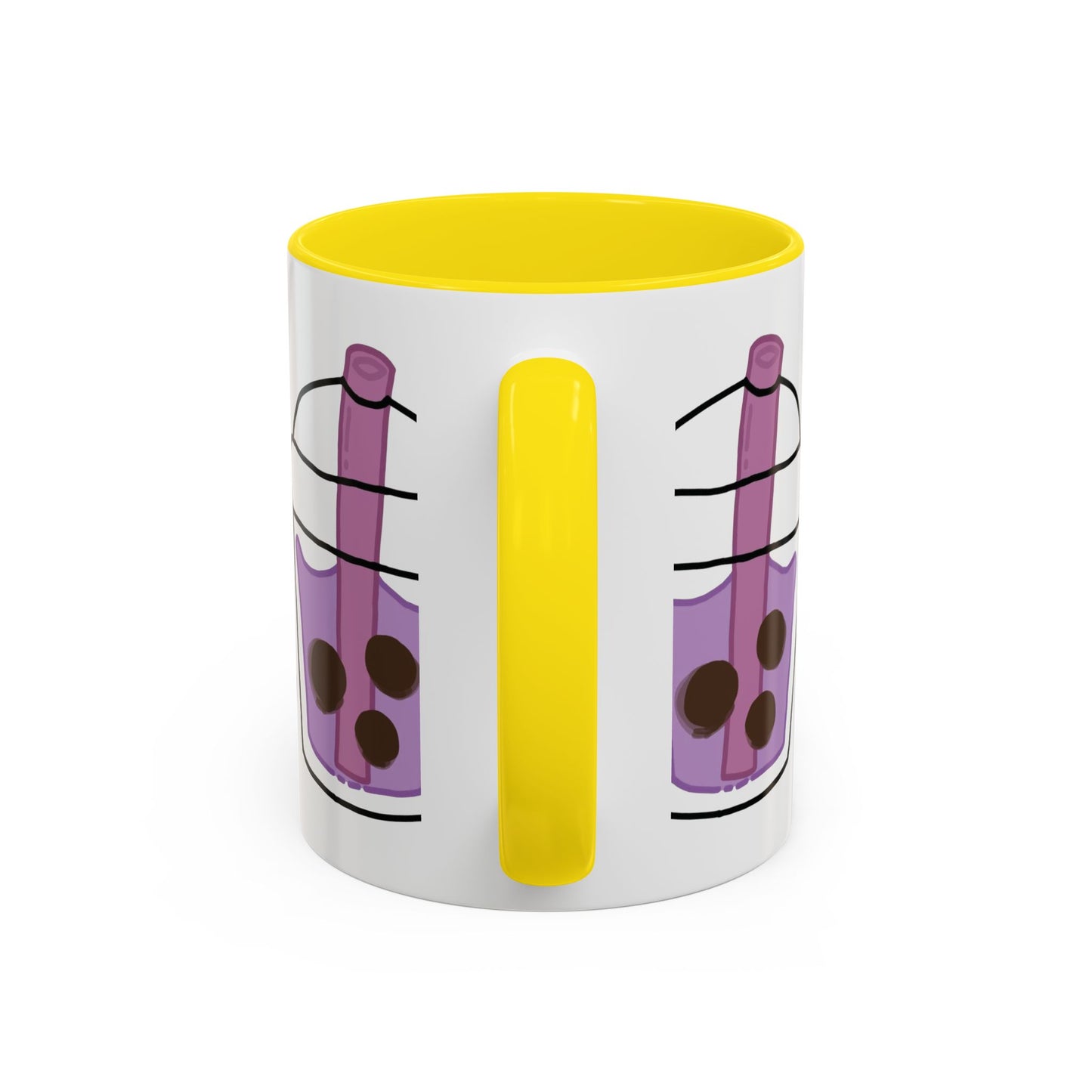 Cute Boba Tea Accent Coffee Mug - 11 & 15oz
