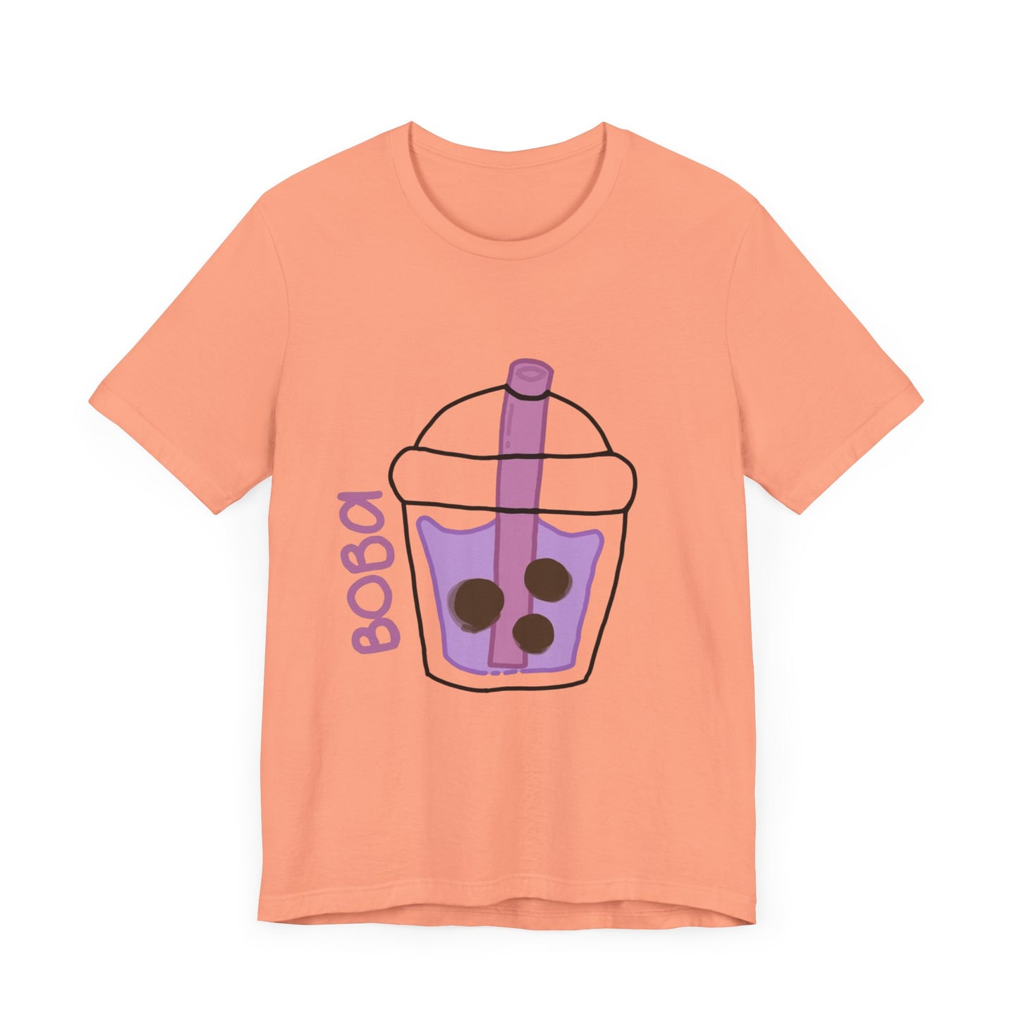 Boba Tea Unisex Short Sleeve Tee - Fun Bubble Tea Graphic T-Shirt