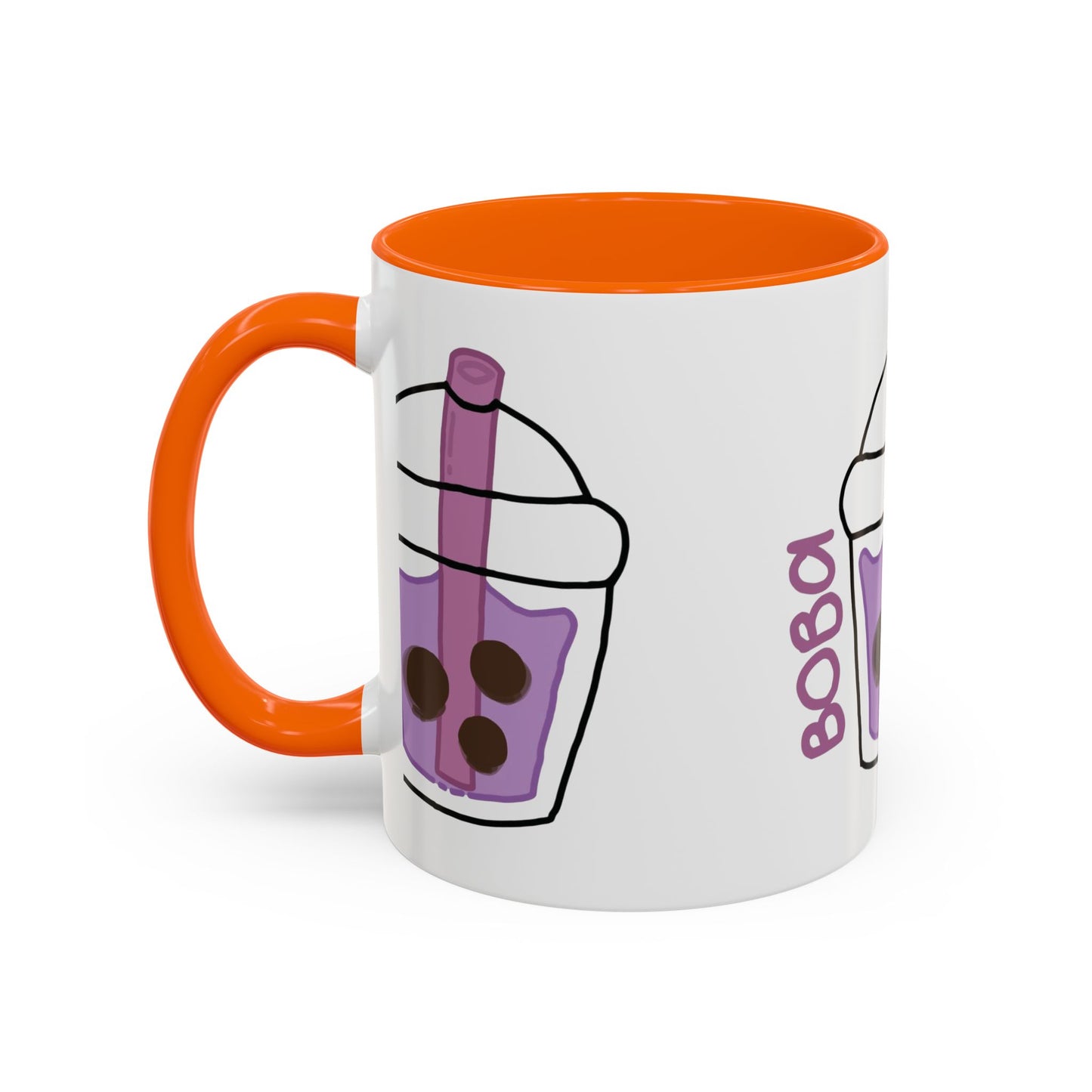 Cute Boba Tea Accent Coffee Mug - 11 & 15oz