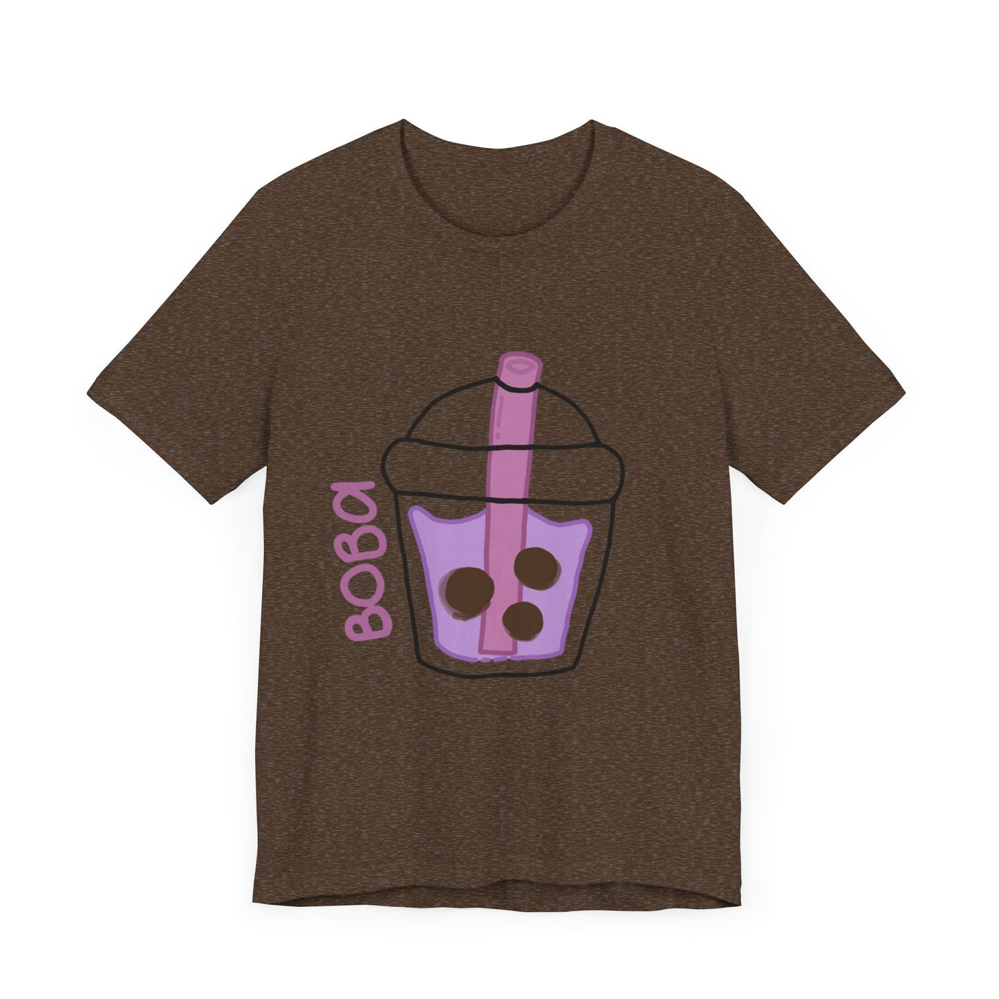 Boba Tea Unisex Short Sleeve Tee - Fun Bubble Tea Graphic T-Shirt