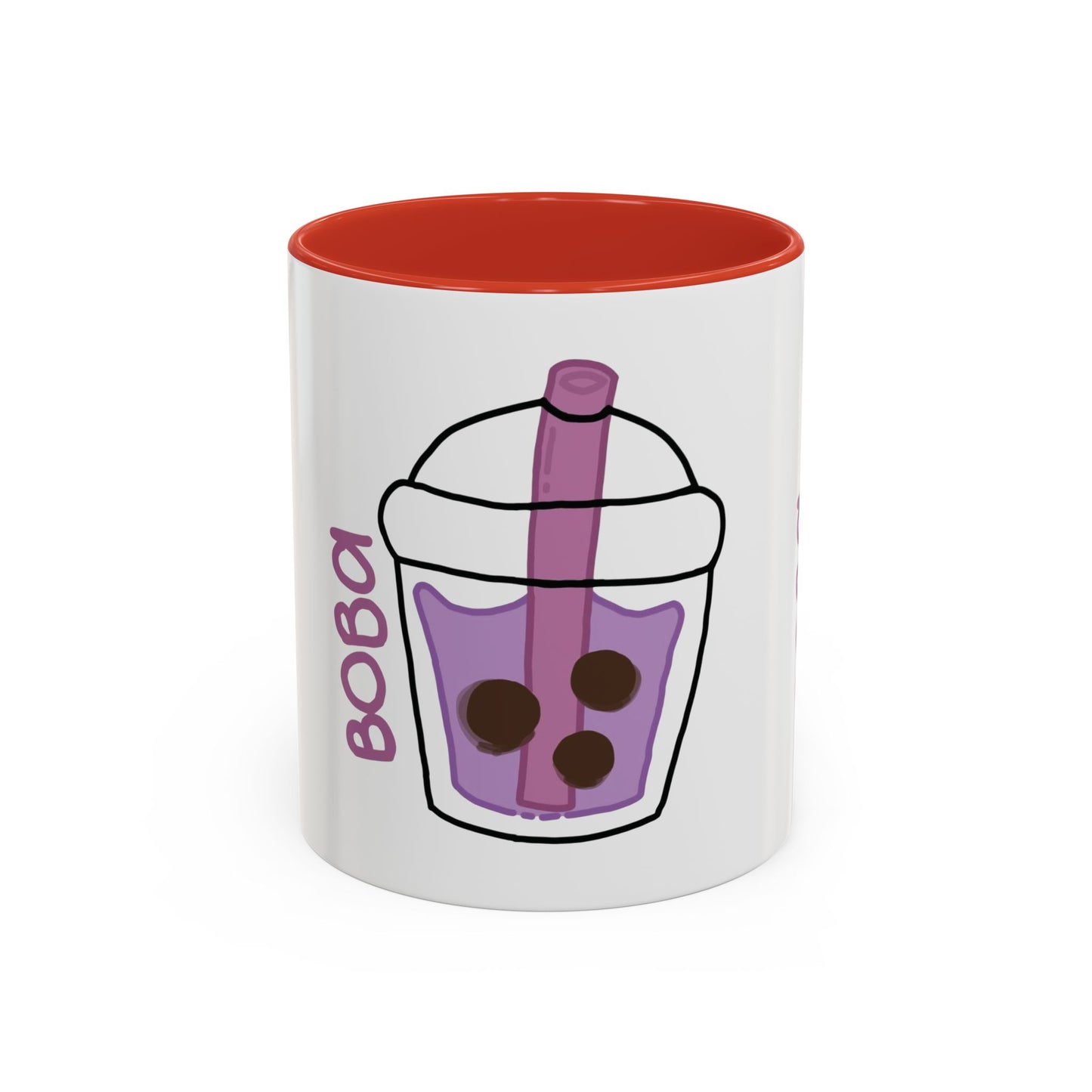 Cute Boba Tea Accent Coffee Mug - 11 & 15oz