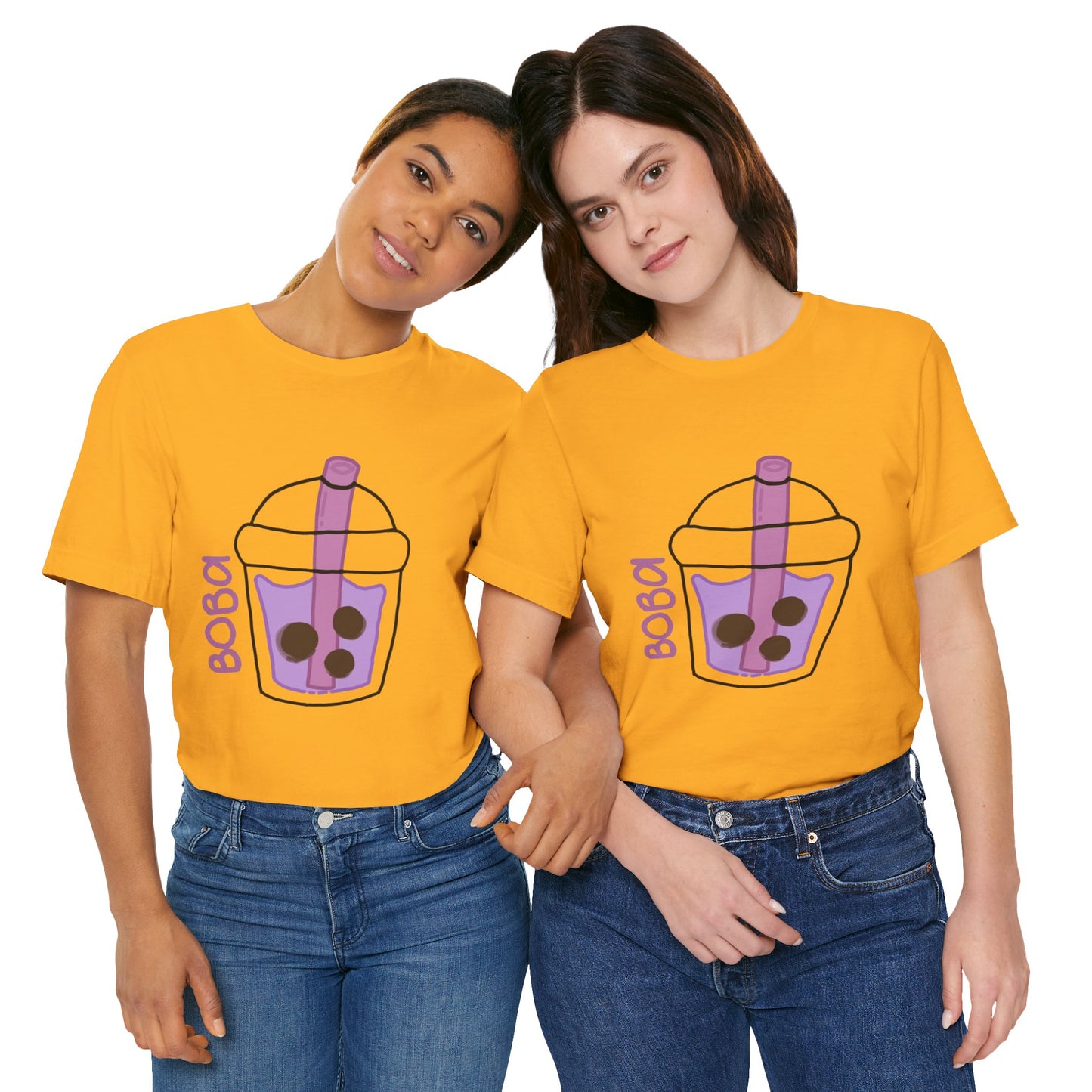 Boba Tea Unisex Short Sleeve Tee - Fun Bubble Tea Graphic T-Shirt