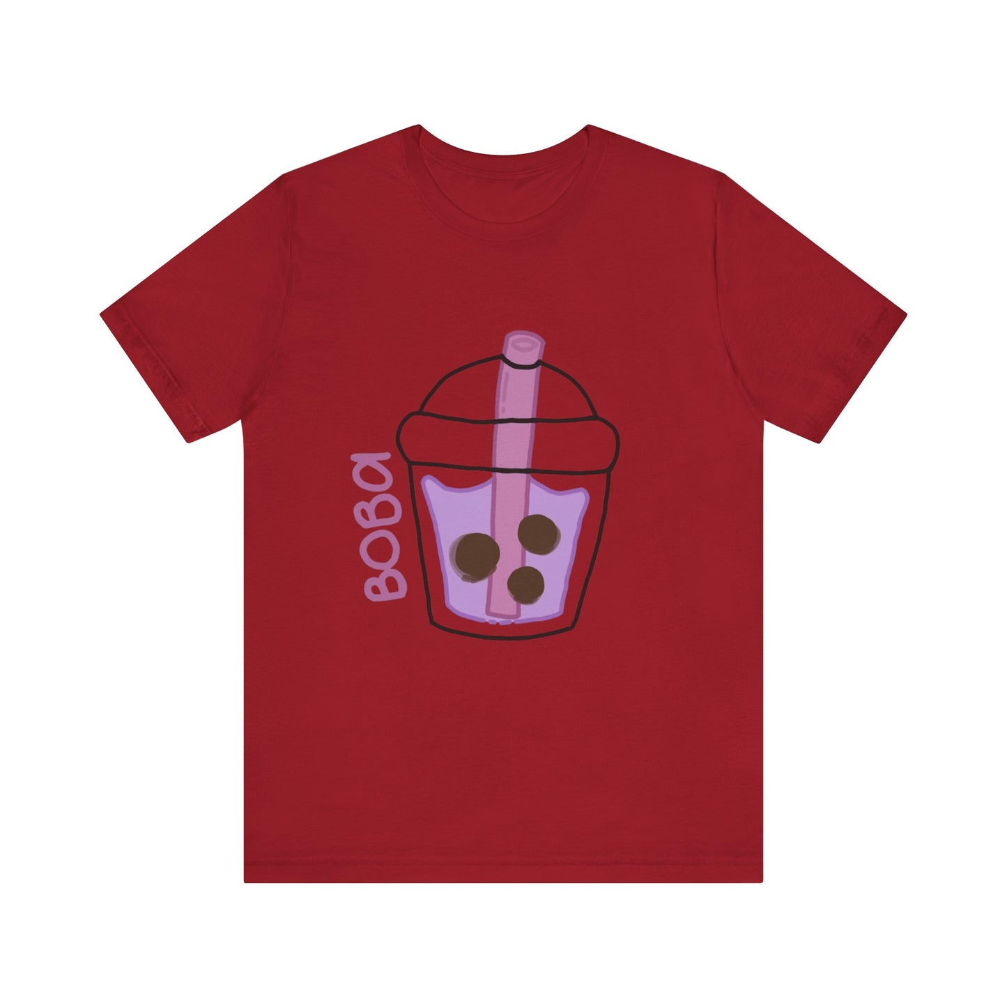 Boba Tea Unisex Short Sleeve Tee - Fun Bubble Tea Graphic T-Shirt