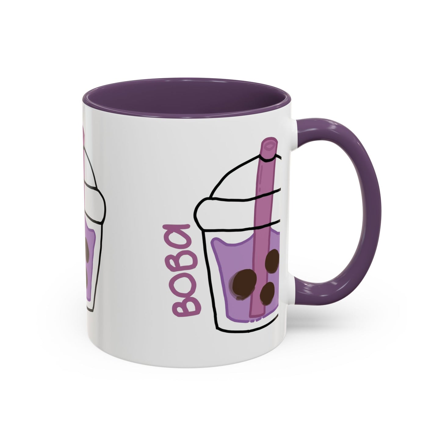 Cute Boba Tea Accent Coffee Mug - 11 & 15oz