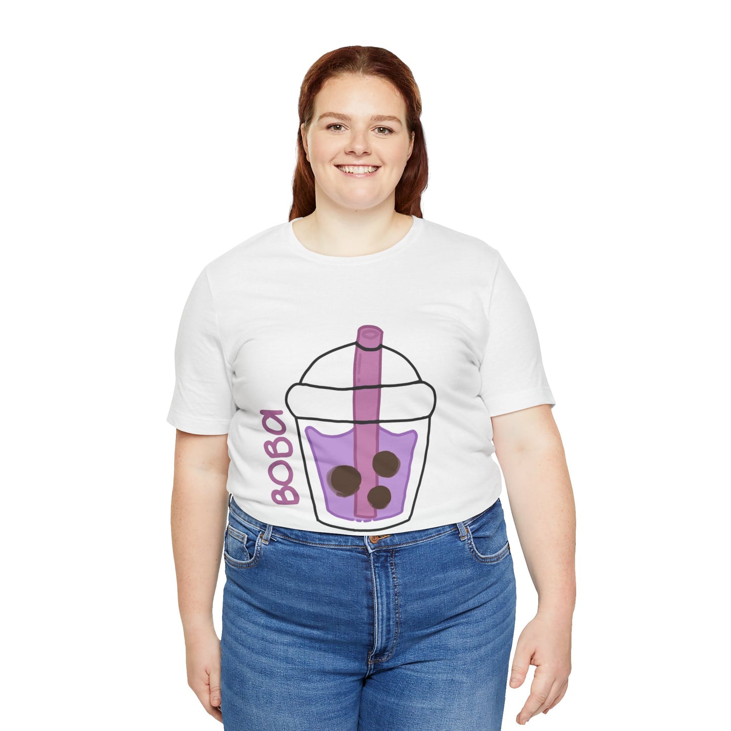 Boba Tea Unisex Short Sleeve Tee - Fun Bubble Tea Graphic T-Shirt