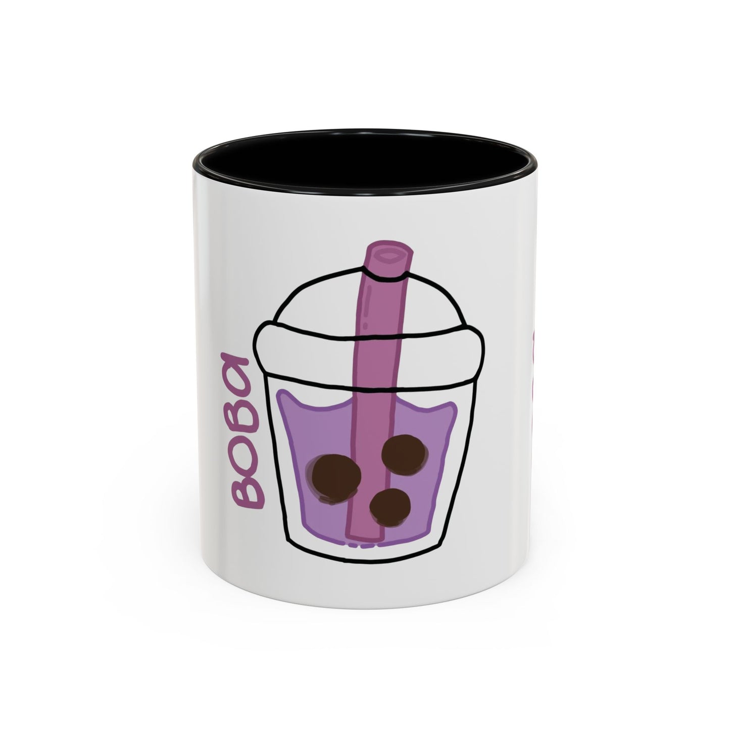 Cute Boba Tea Accent Coffee Mug - 11 & 15oz