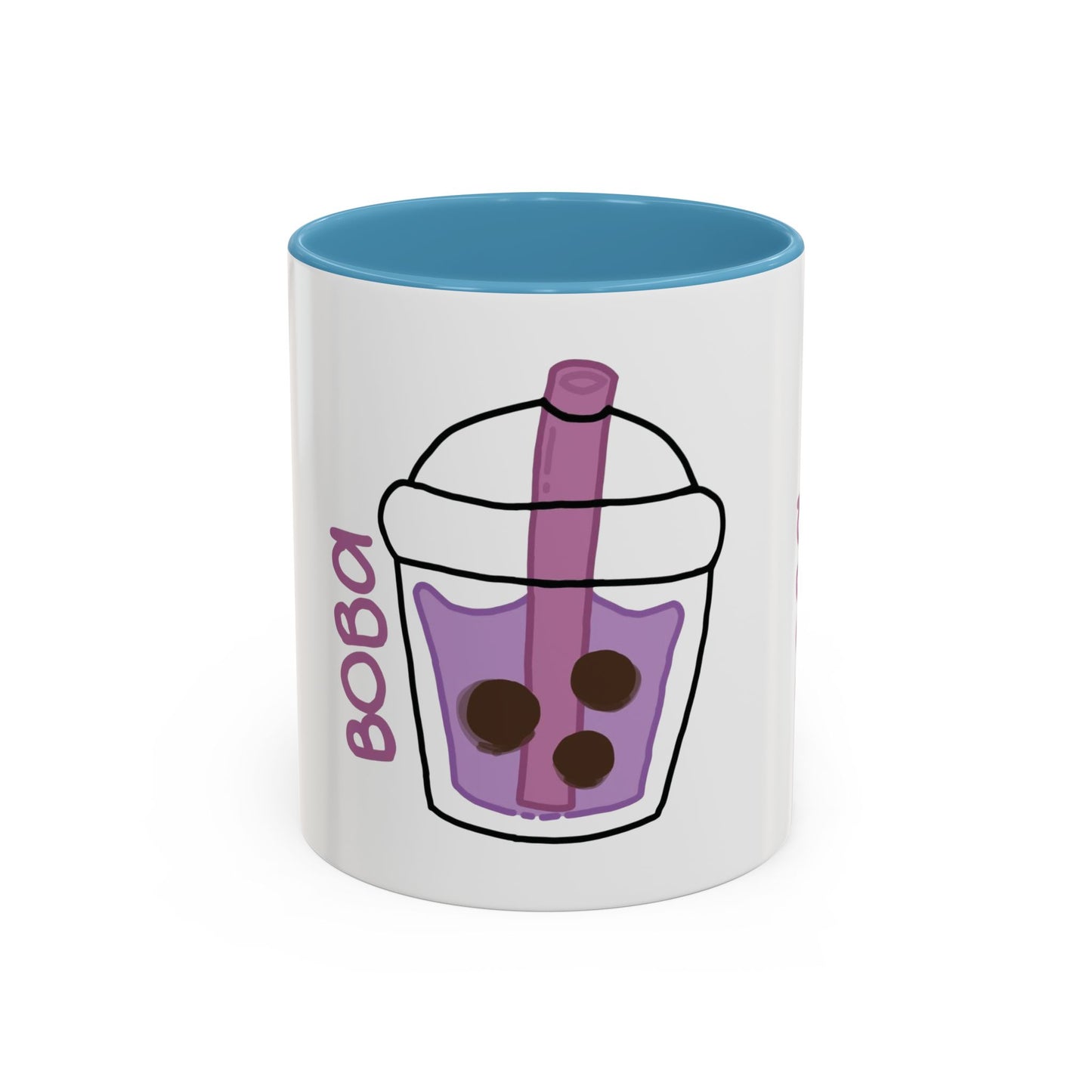 Cute Boba Tea Accent Coffee Mug - 11 & 15oz