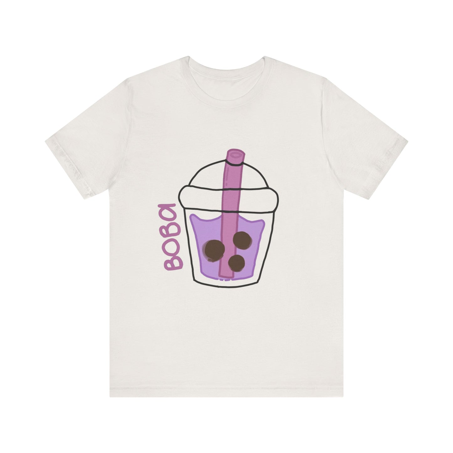 Boba Tea Unisex Short Sleeve Tee - Fun Bubble Tea Graphic T-Shirt