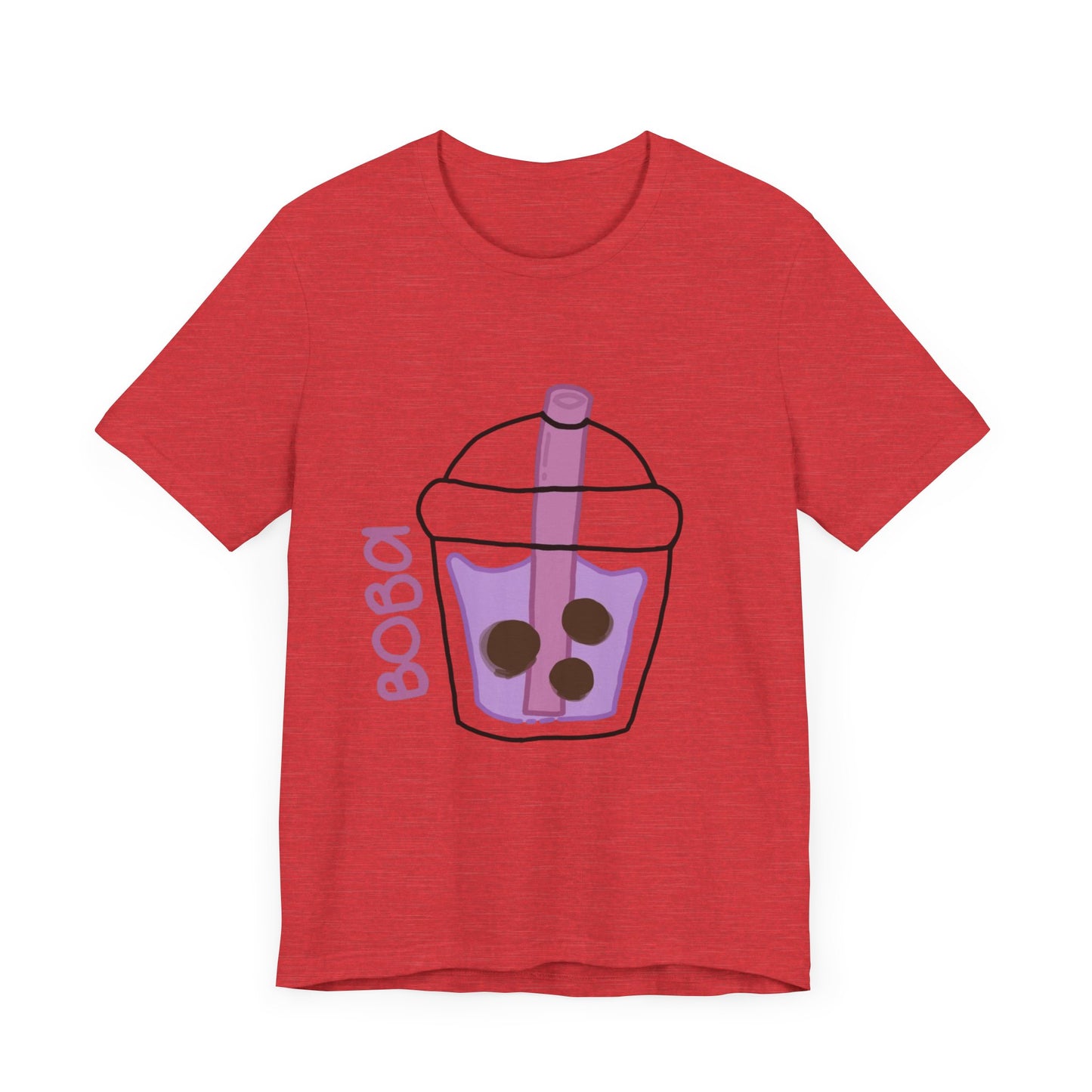 Boba Tea Unisex Short Sleeve Tee - Fun Bubble Tea Graphic T-Shirt