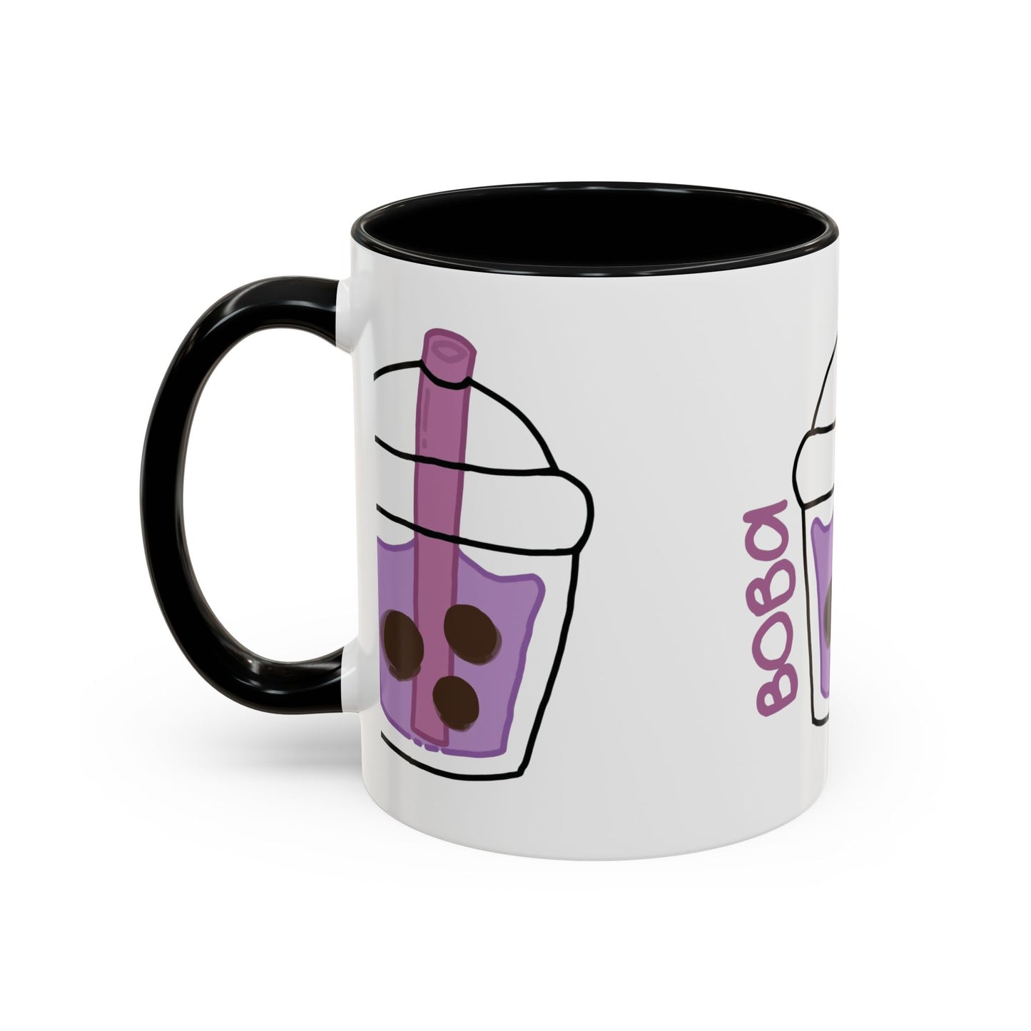 Cute Boba Tea Accent Coffee Mug - 11 & 15oz