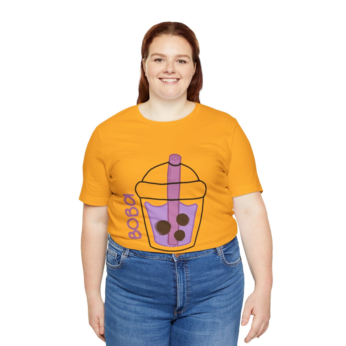 Boba Tea Unisex Short Sleeve Tee - Fun Bubble Tea Graphic T-Shirt