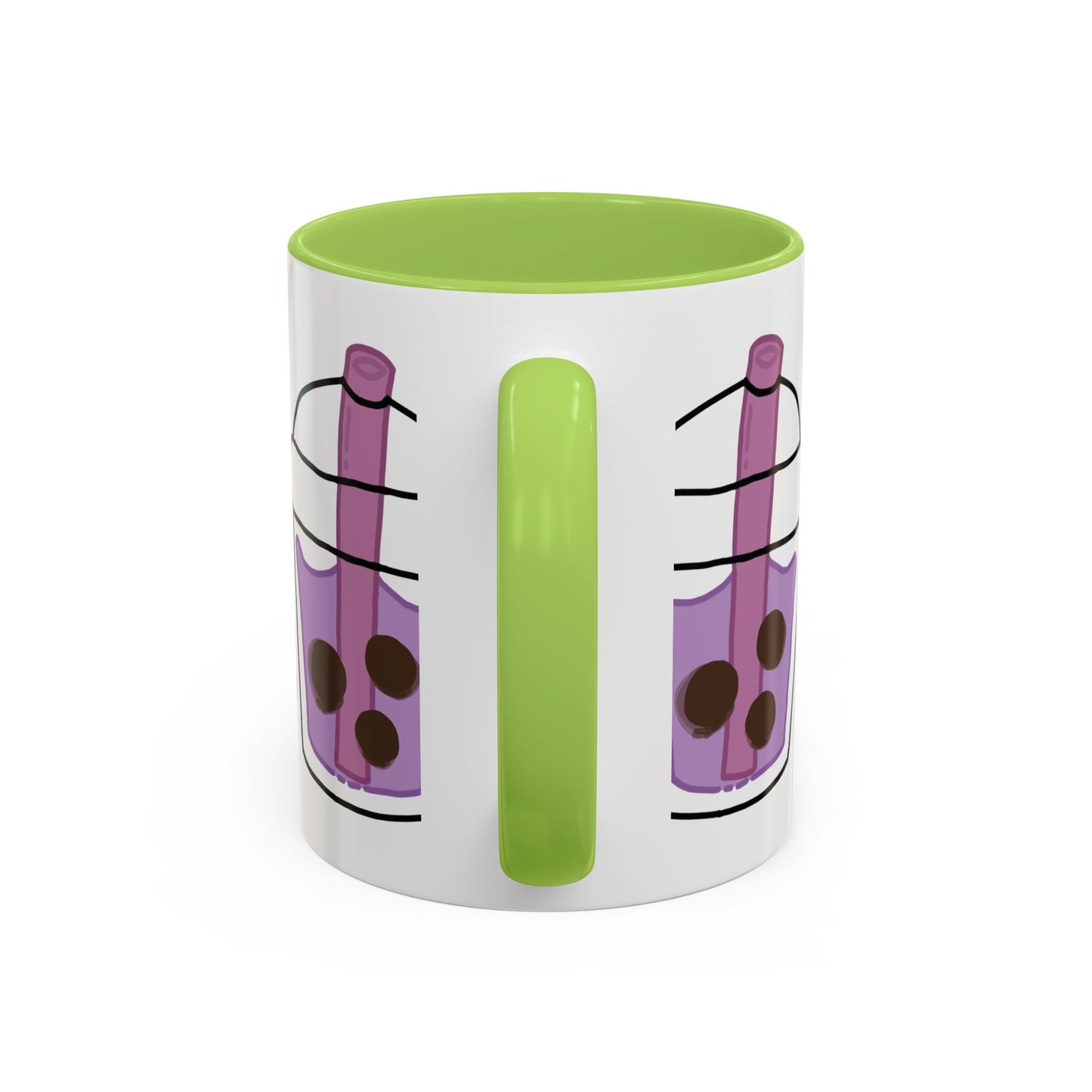 Cute Boba Tea Accent Coffee Mug - 11 & 15oz