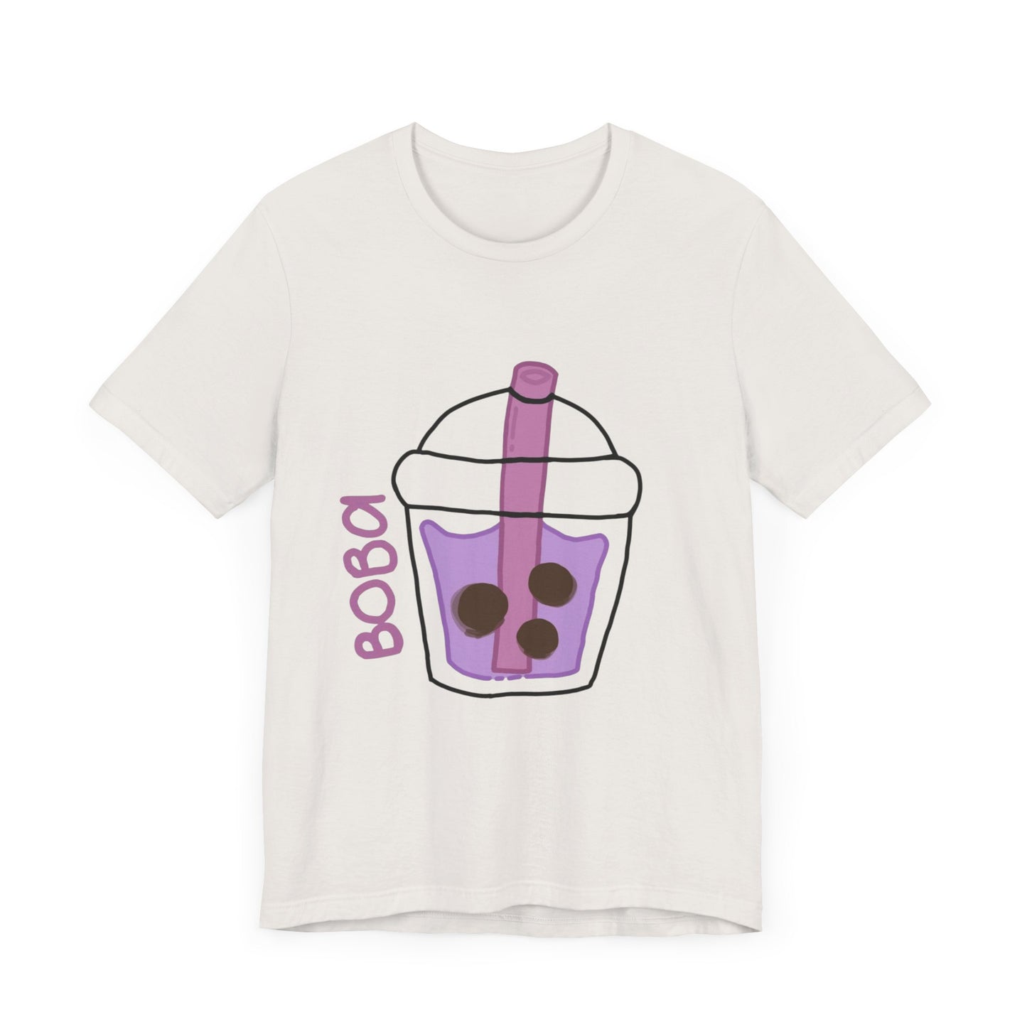 Boba Tea Unisex Short Sleeve Tee - Fun Bubble Tea Graphic T-Shirt