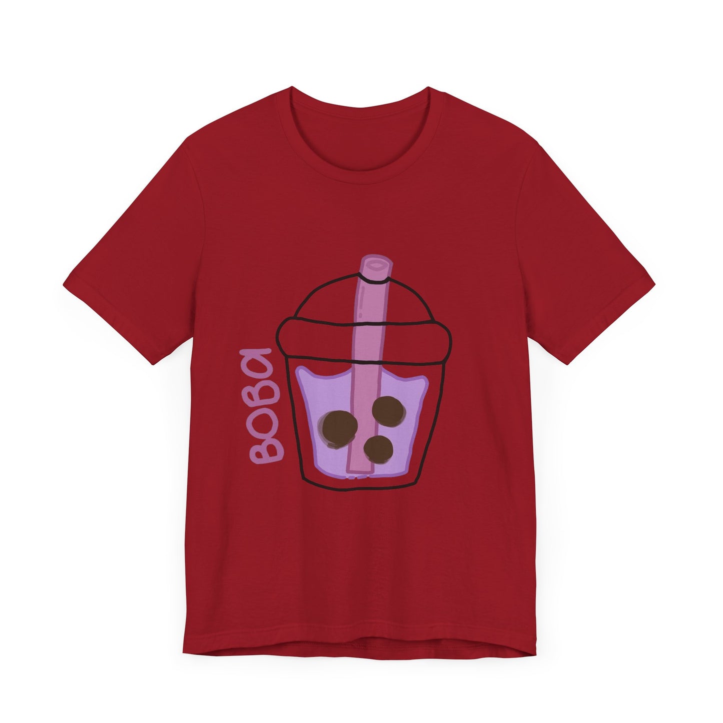 Boba Tea Unisex Short Sleeve Tee - Fun Bubble Tea Graphic T-Shirt