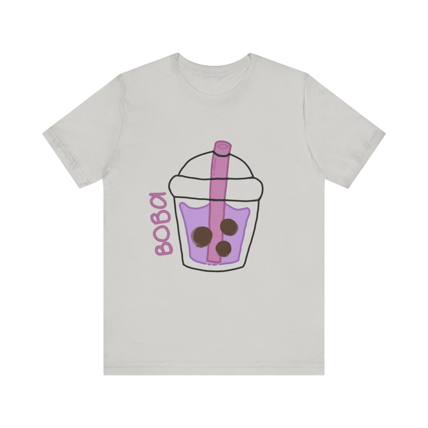 Boba Tea Unisex Short Sleeve Tee - Fun Bubble Tea Graphic T-Shirt
