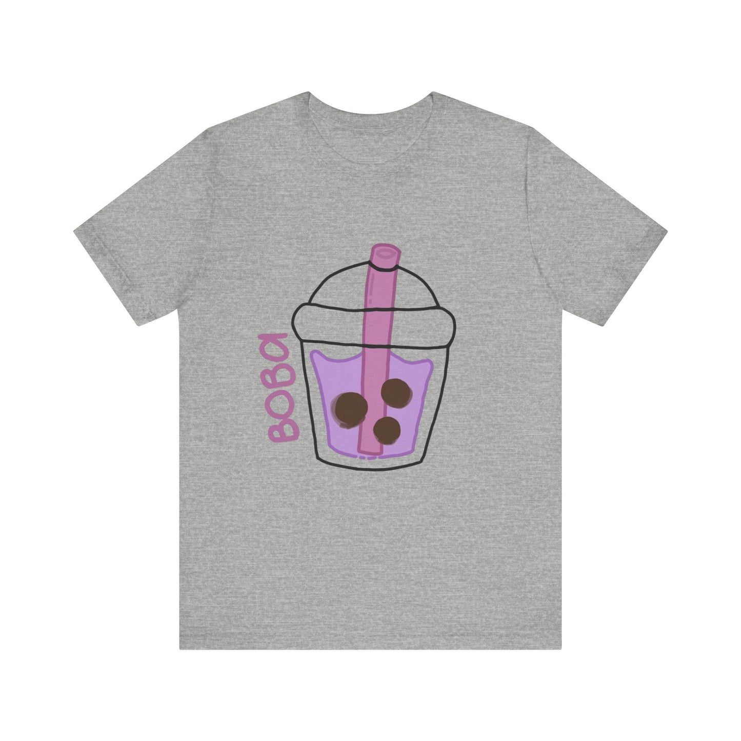 Boba Tea Unisex Short Sleeve Tee - Fun Bubble Tea Graphic T-Shirt
